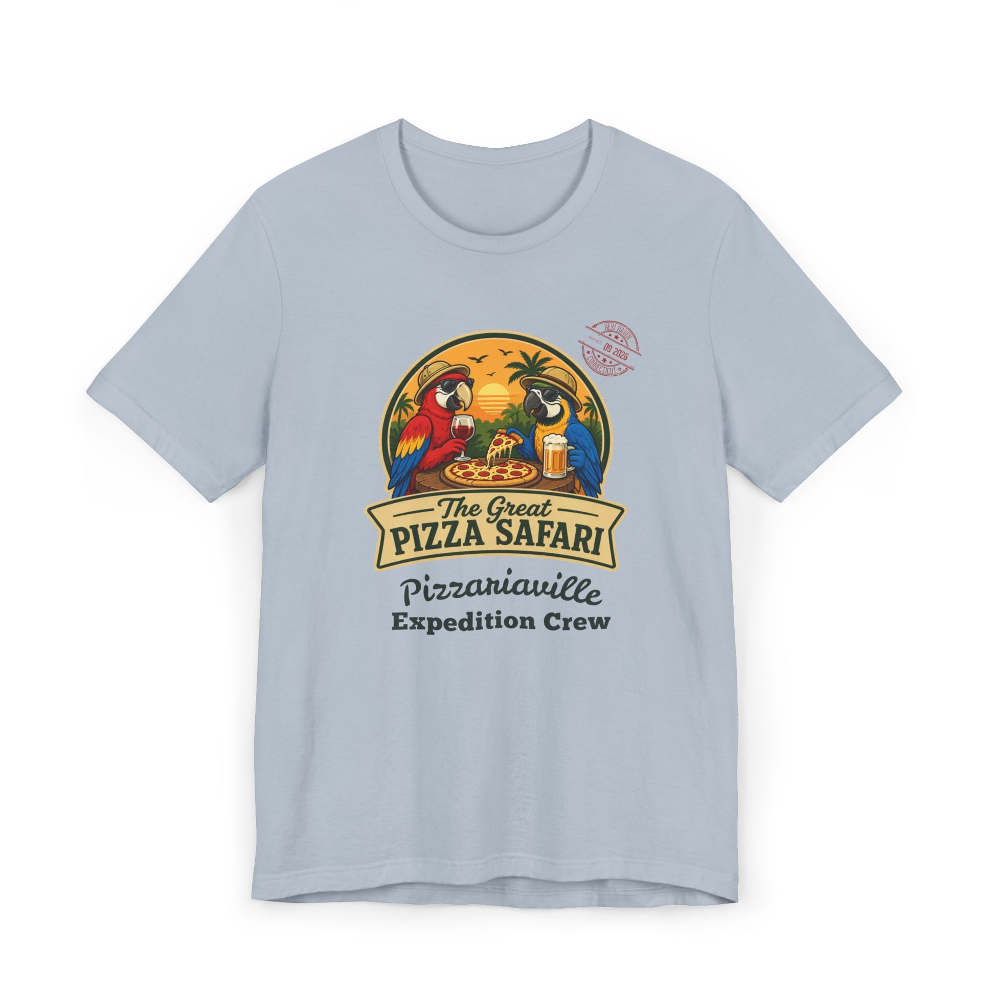 Pizza Safari T‑Shirt —Expedition Crew Vintage Design