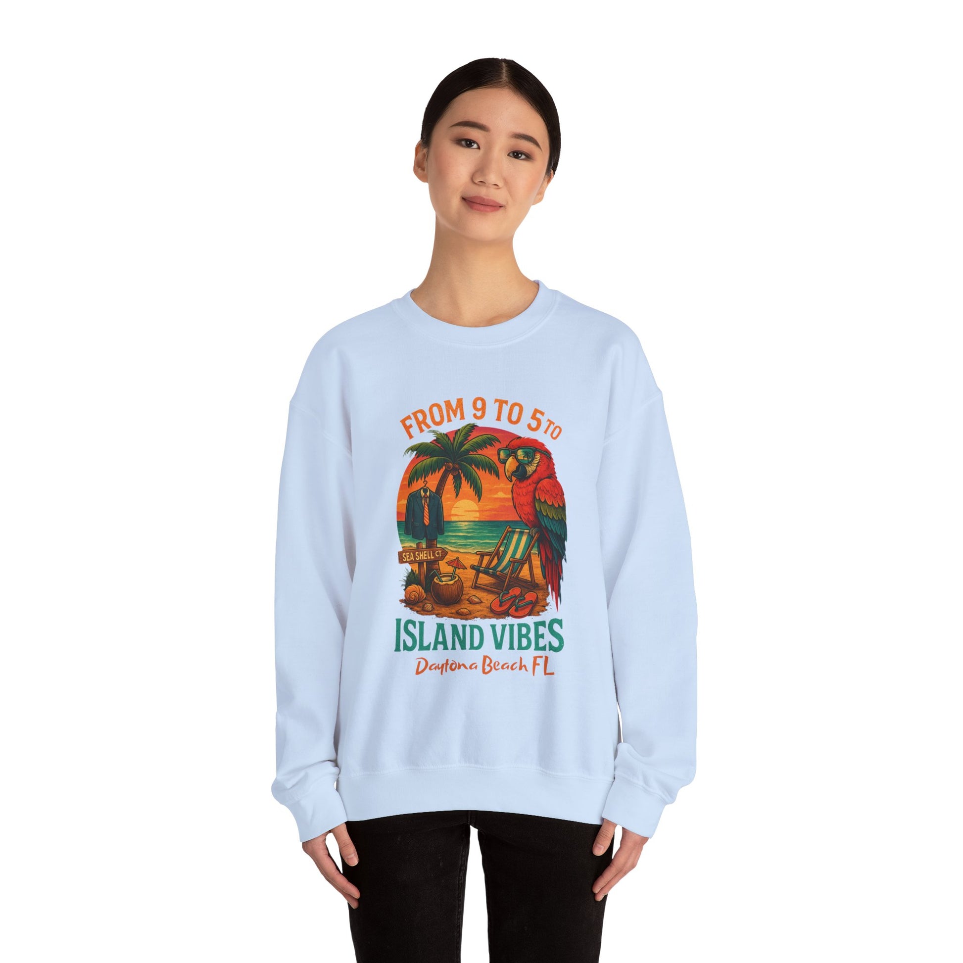 Sea Shell Ct  Crewneck Sweatshirt - Jimmy Buffet Style
