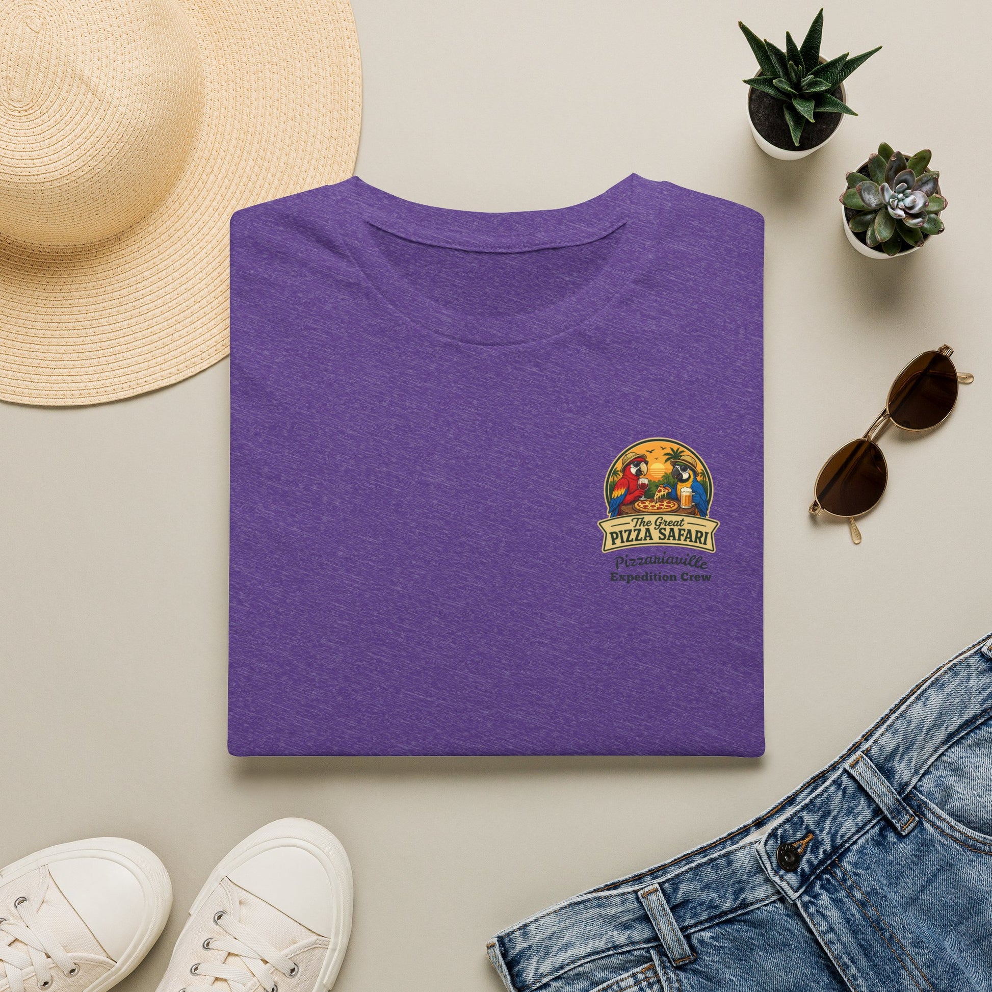 T‑Shirt — "Pizza Safari" Retro Pizzeria Expedition Crew Graphic Tee