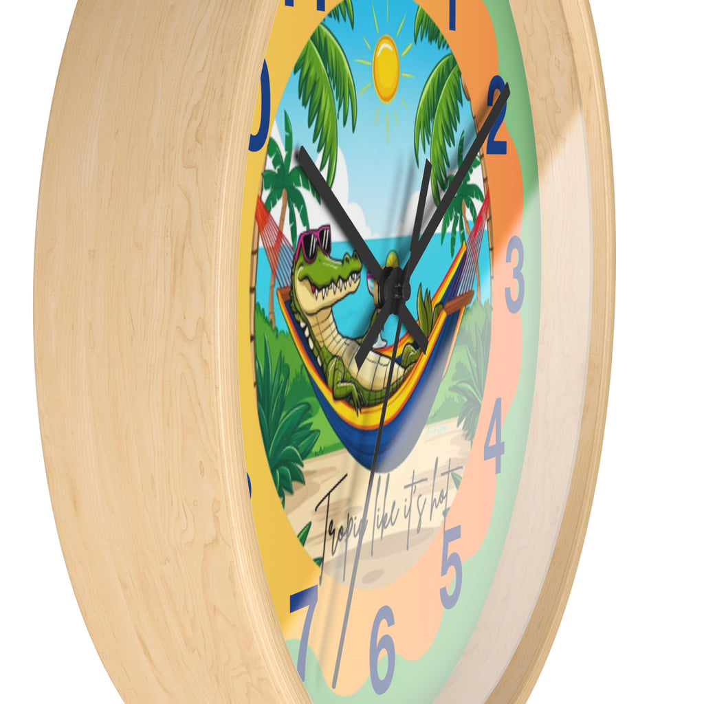 Tropics Ave  wall clock   Tropics like its hot