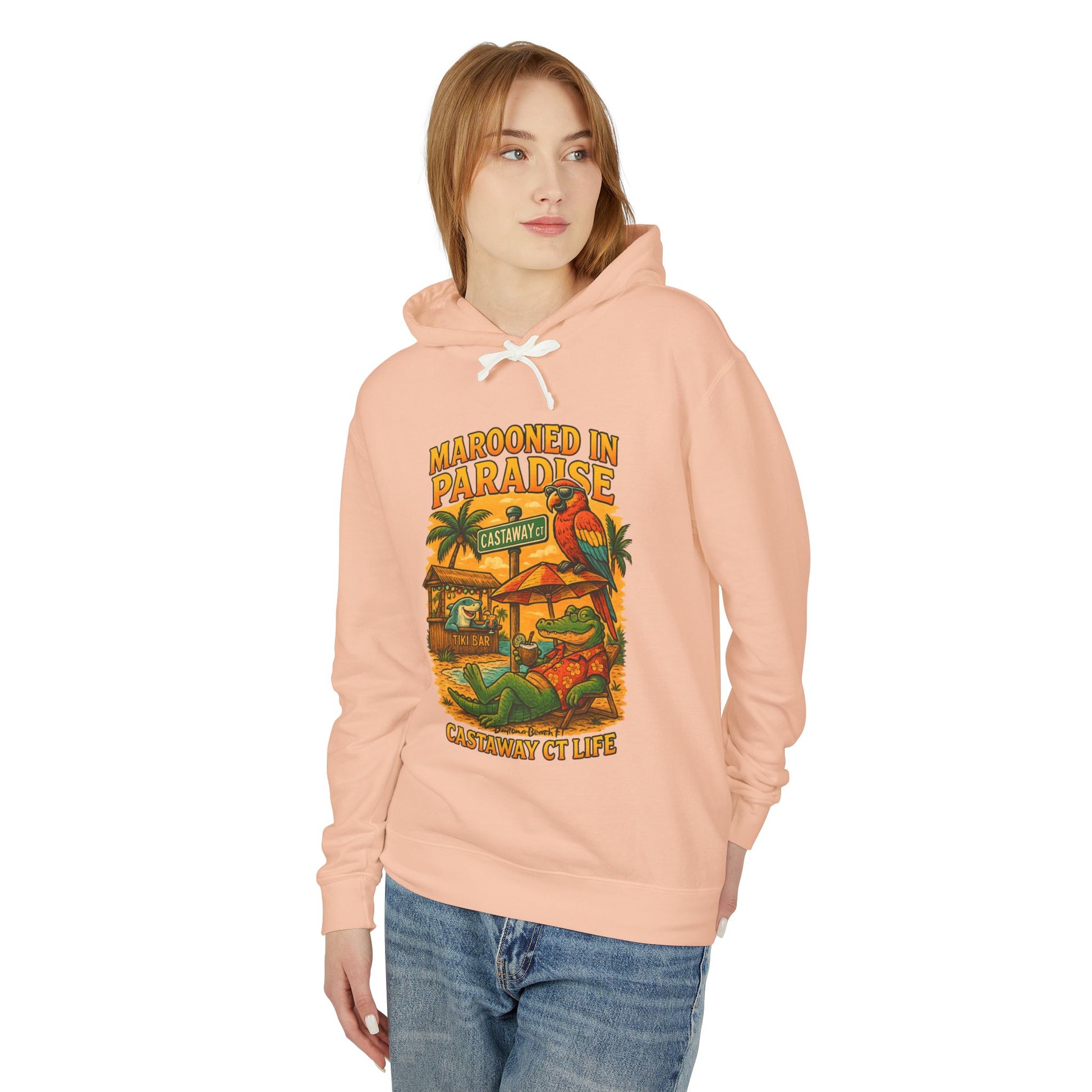 Castaway ct   Lightweight Comfort Colors Hoodie - Jimmy Buffet Style