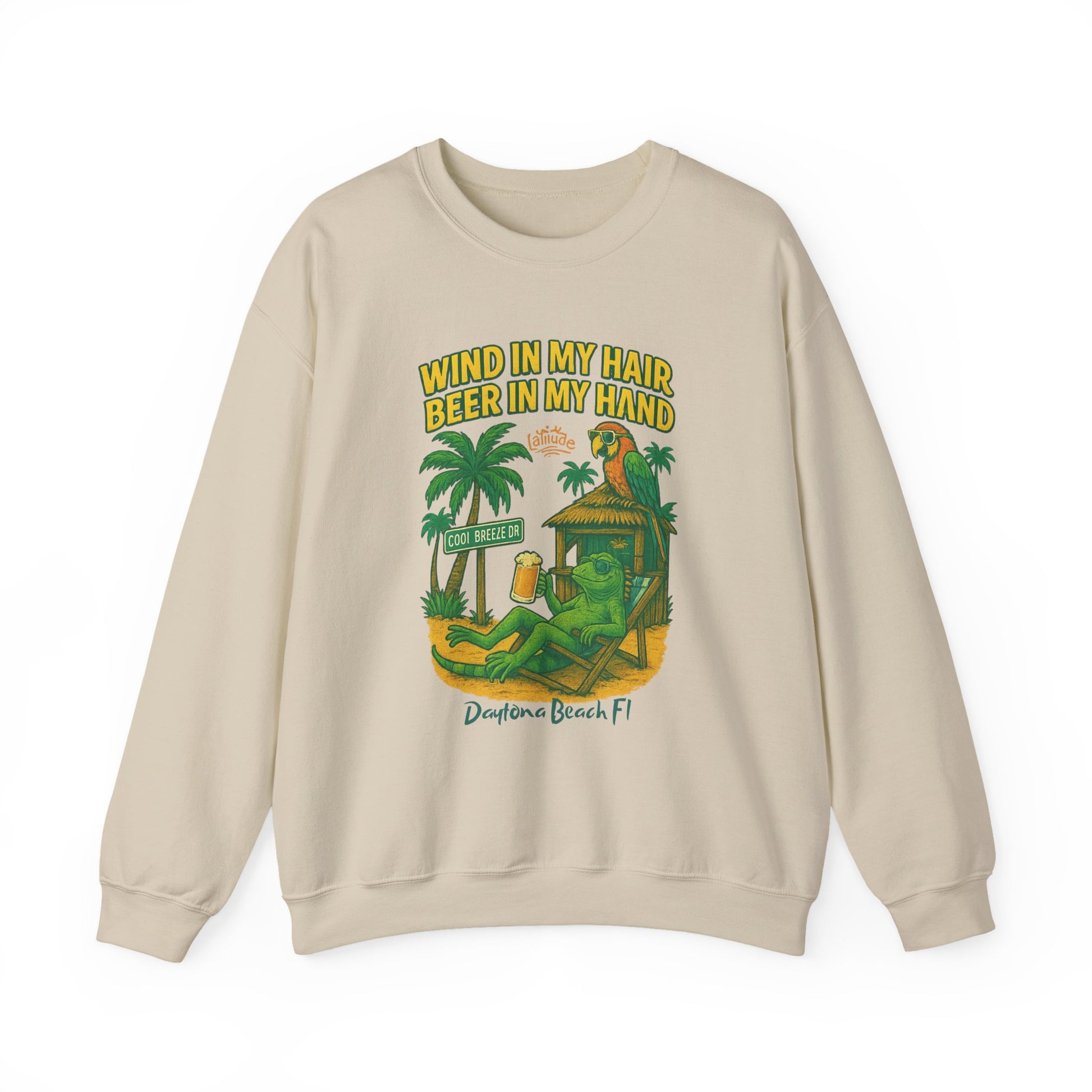 Cool Breeze  Crewneck Sweatshirt - Jimmy Buffet Style