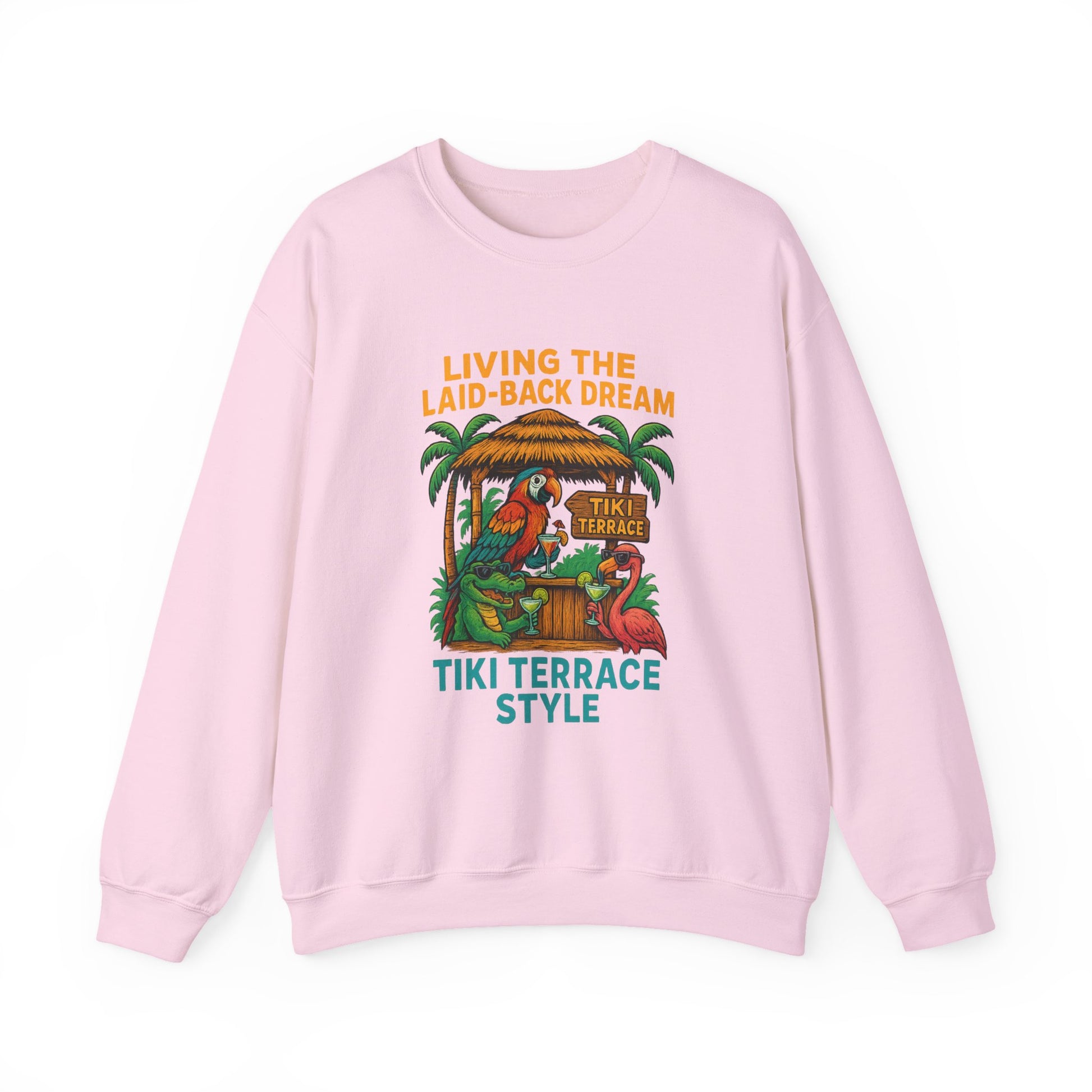 Tiki Terrace  Crewneck Sweatshirt - Jimmy Buffet Style