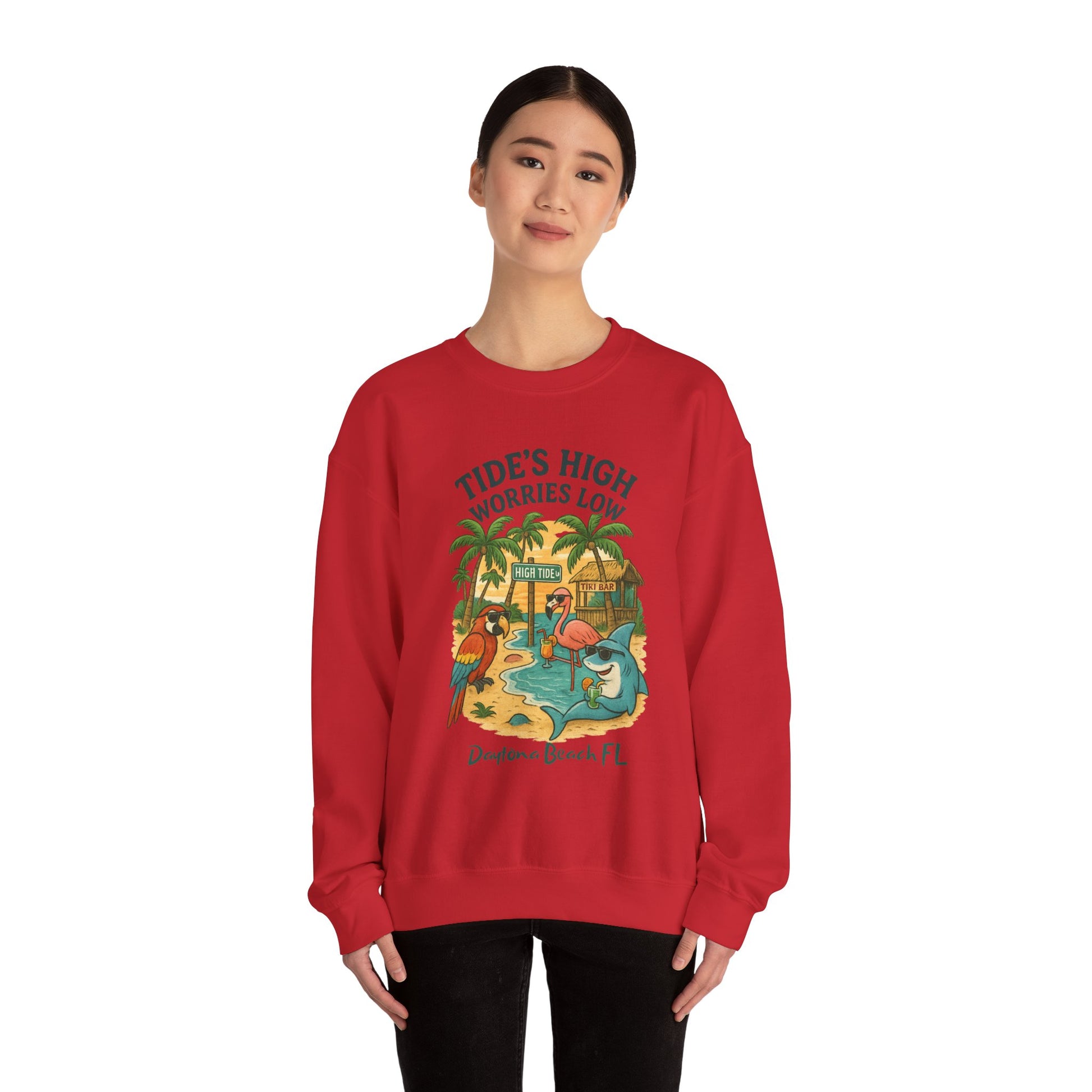 High Tide Ln Crewneck Sweatshirt - Jimmy Buffet Style