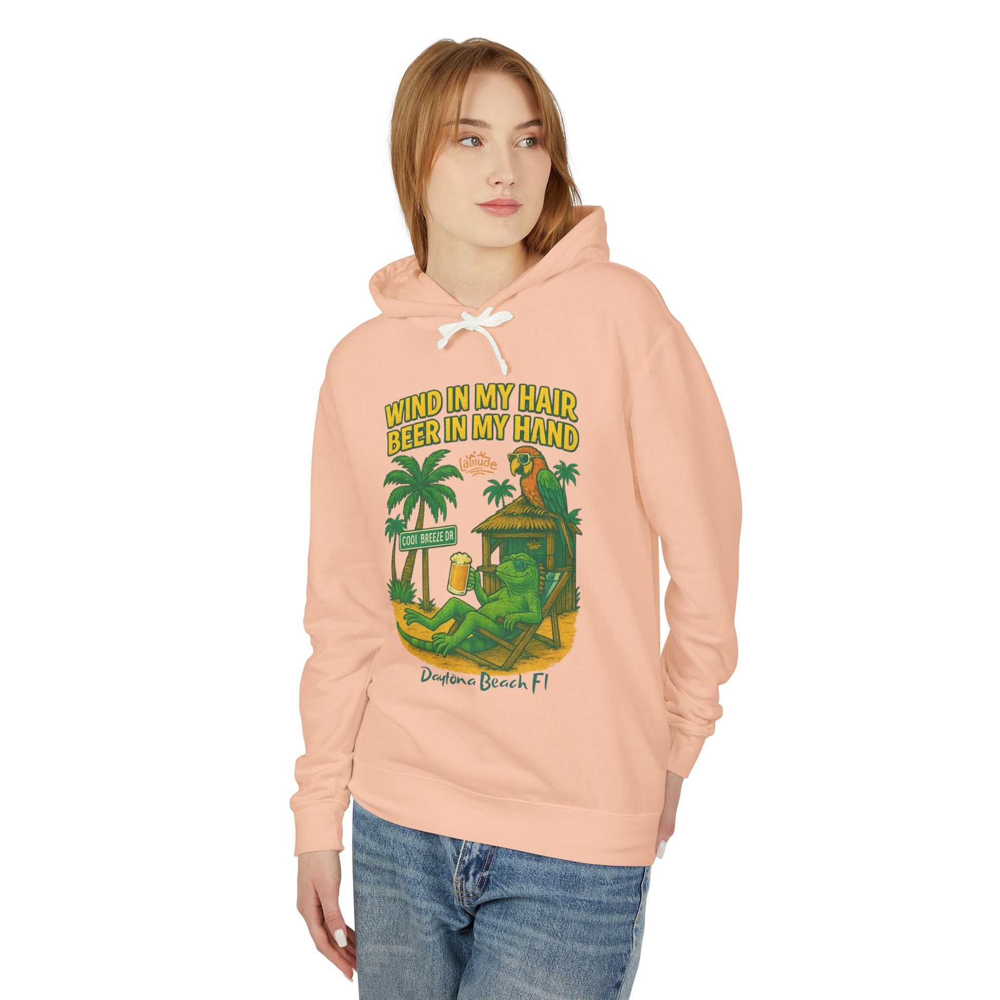 Cool Breeze dr  Lightweight Comfort Colors Hoodie - Jimmy Buffet Style