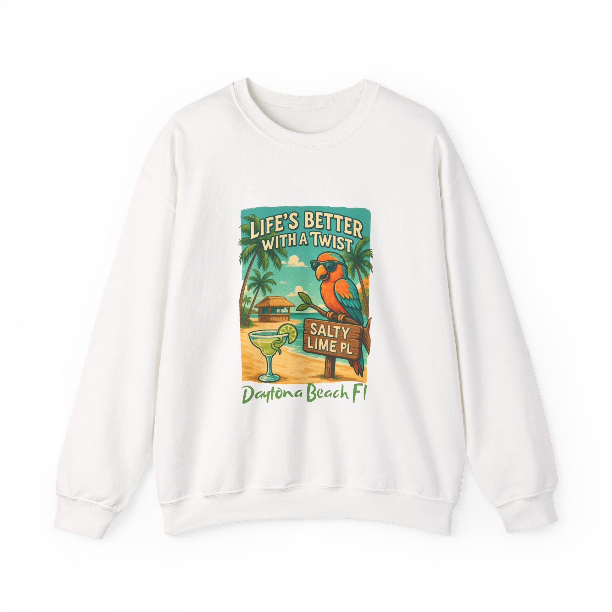 Salty Lime  Place  Crewneck Sweatshirt - Jimmy Buffet Style