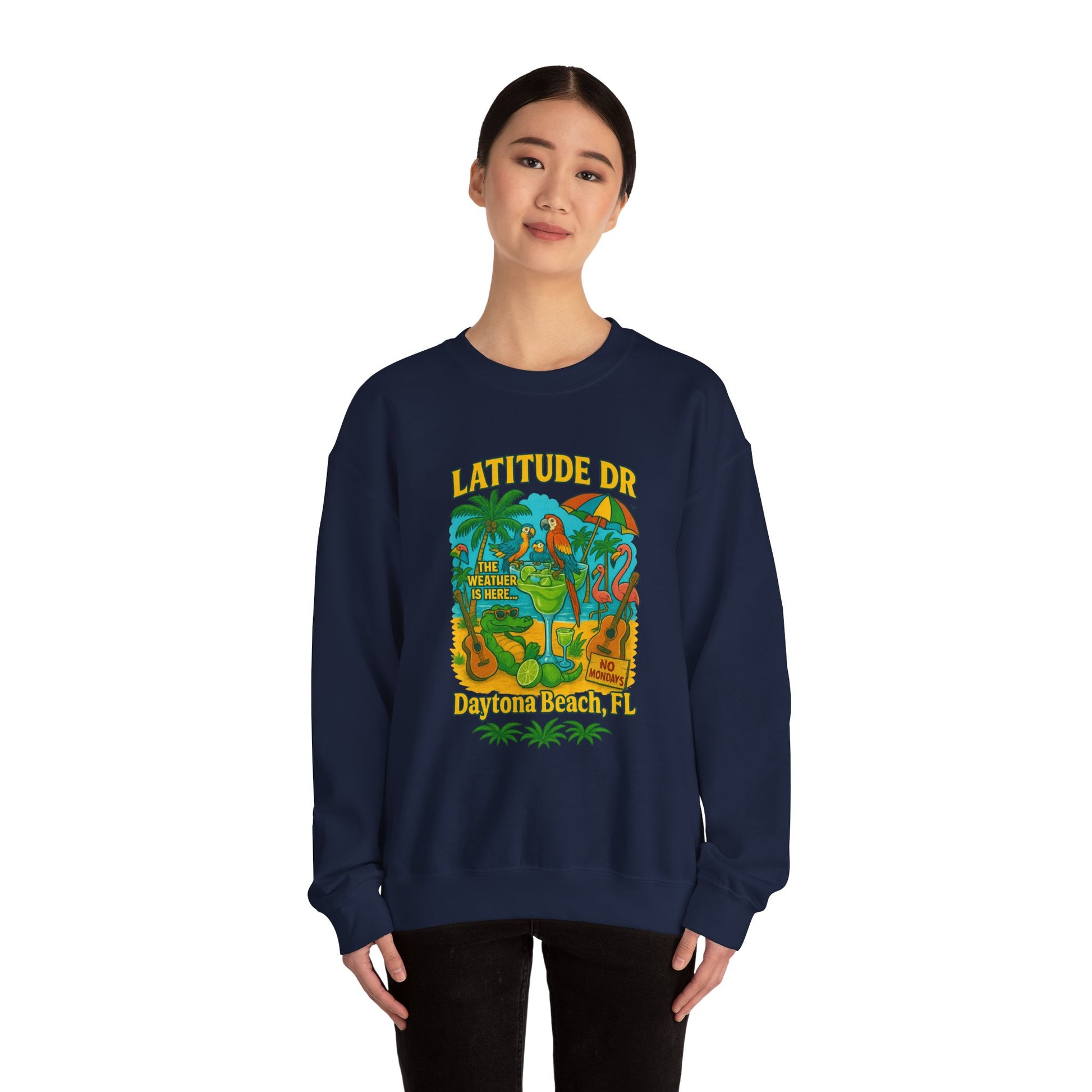 Latitude  Ave Crewneck Sweatshirt - Jimmy Buffet Style