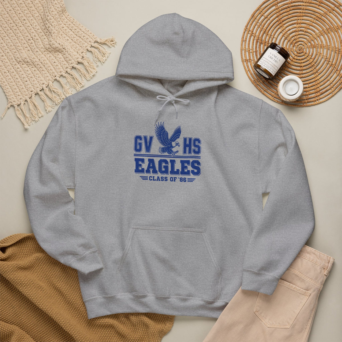 GVHS Eagles Hoodie – Class of ’87 Vintage School Spirit Pullover