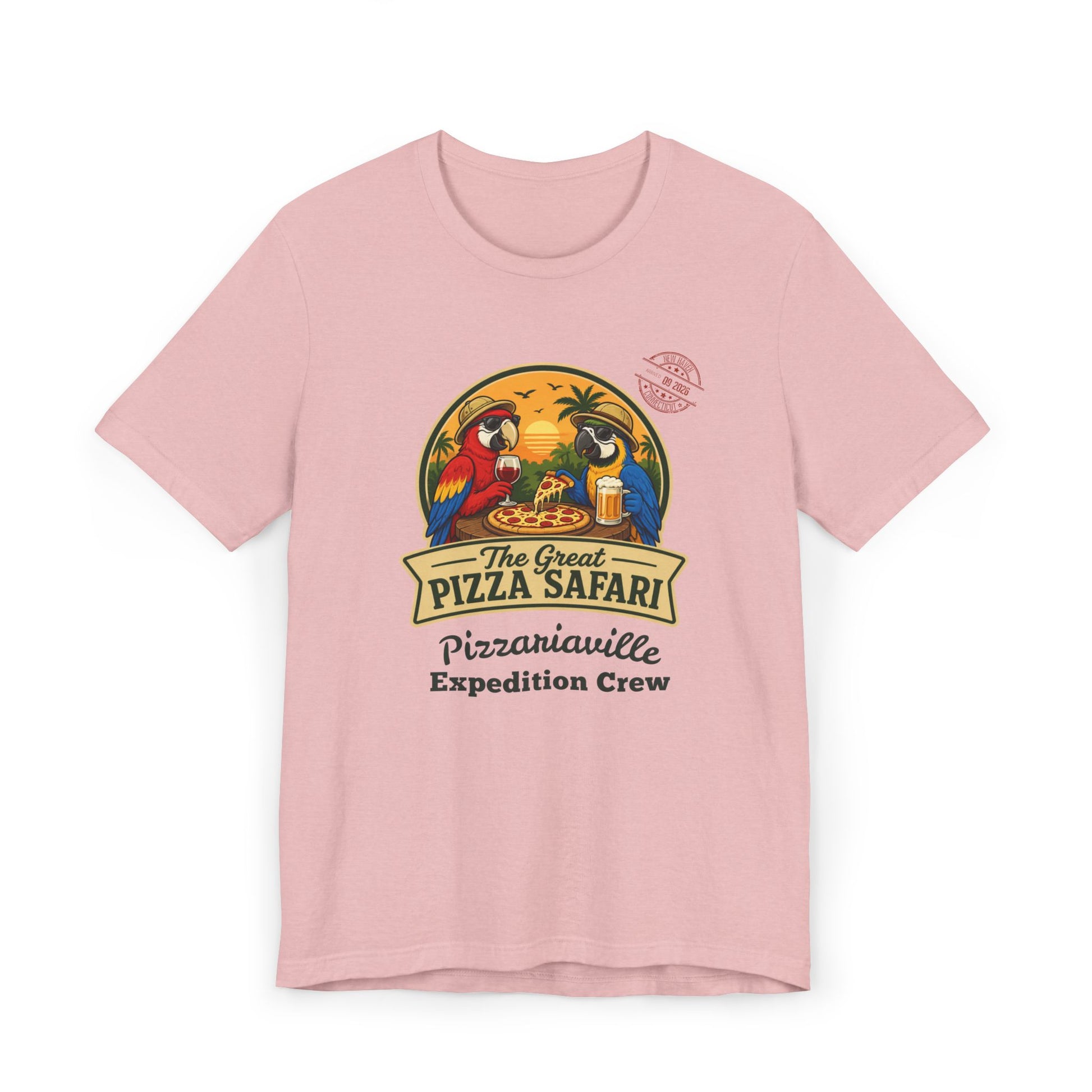 Pizza Safari T‑Shirt —Expedition Crew Vintage Design