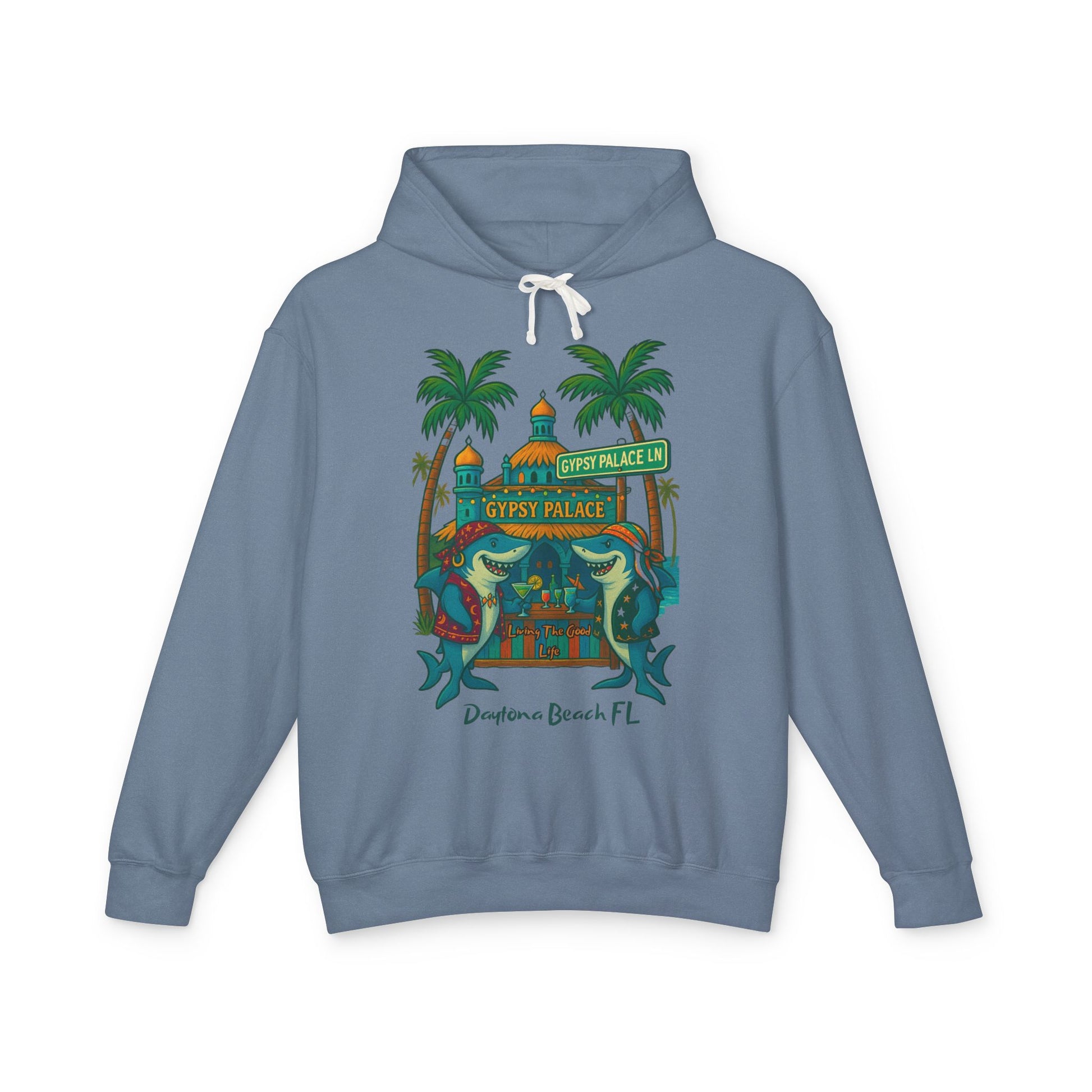 Gypsy Palace  ln Lightweight Comfort Colors Hoodie - Jimmy Buffet Style