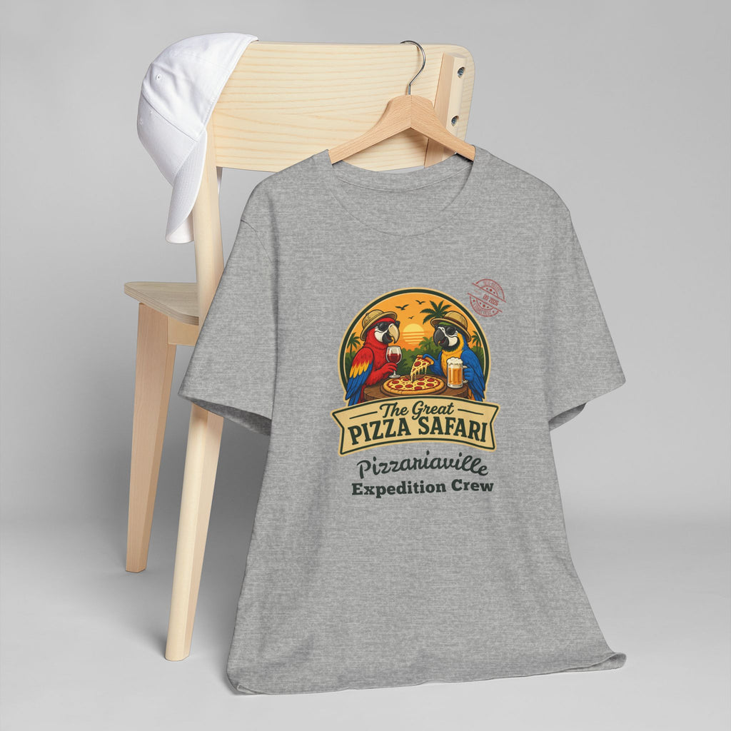 Pizza Safari T‑Shirt —Expedition Crew Vintage Design