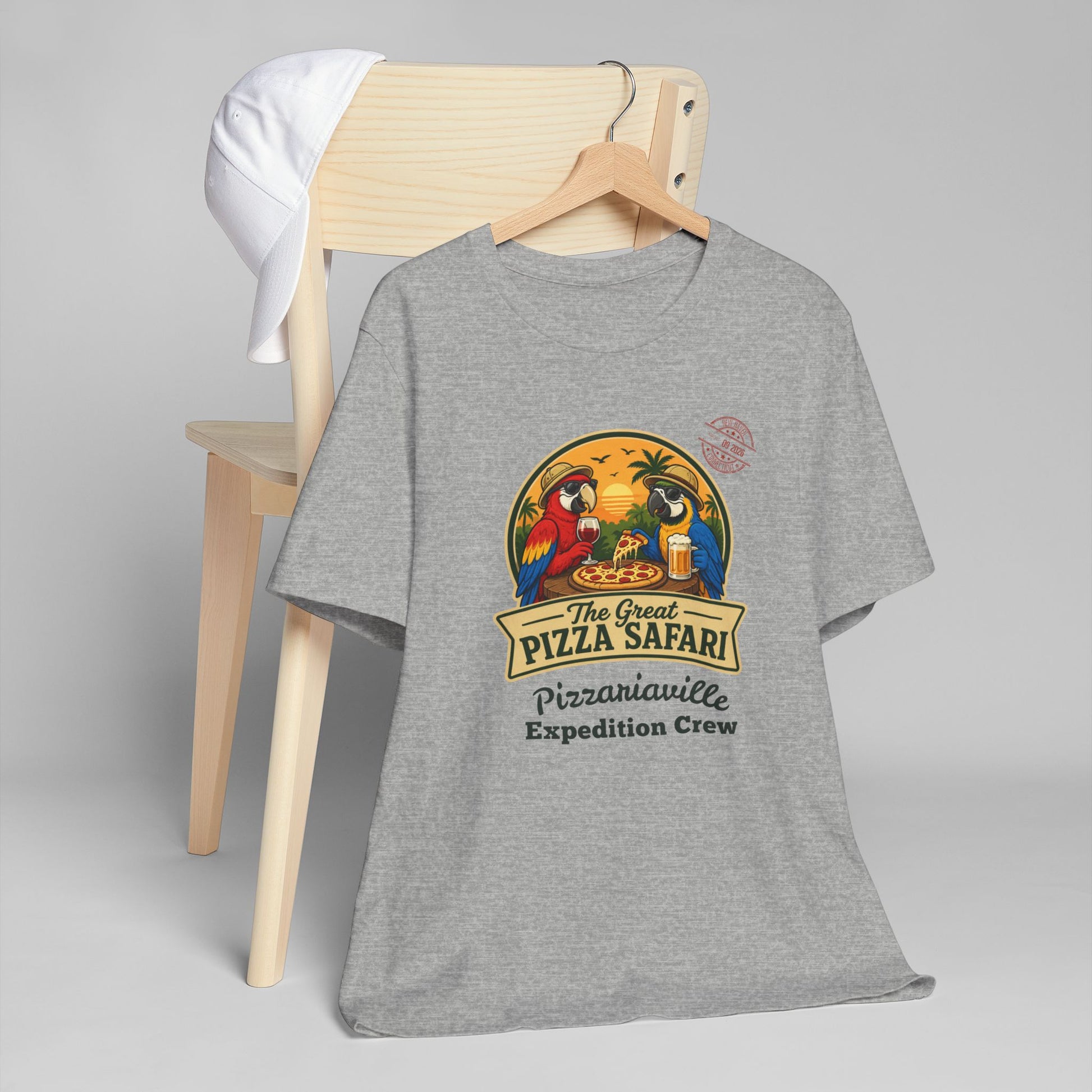 Pizza Safari T‑Shirt —Expedition Crew Vintage Design