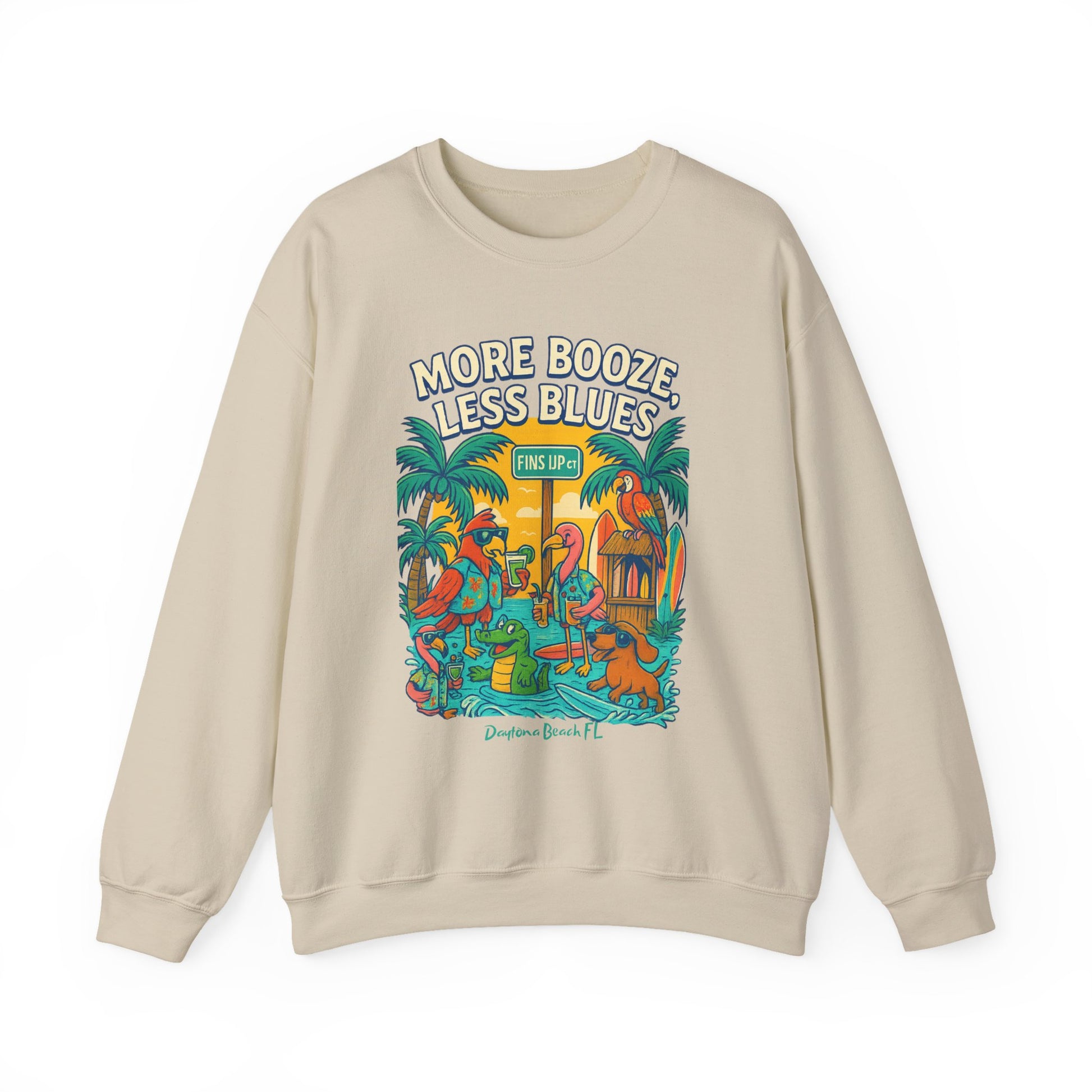 Fins up ct Crewneck Sweatshirt - Jimmy Buffet Style