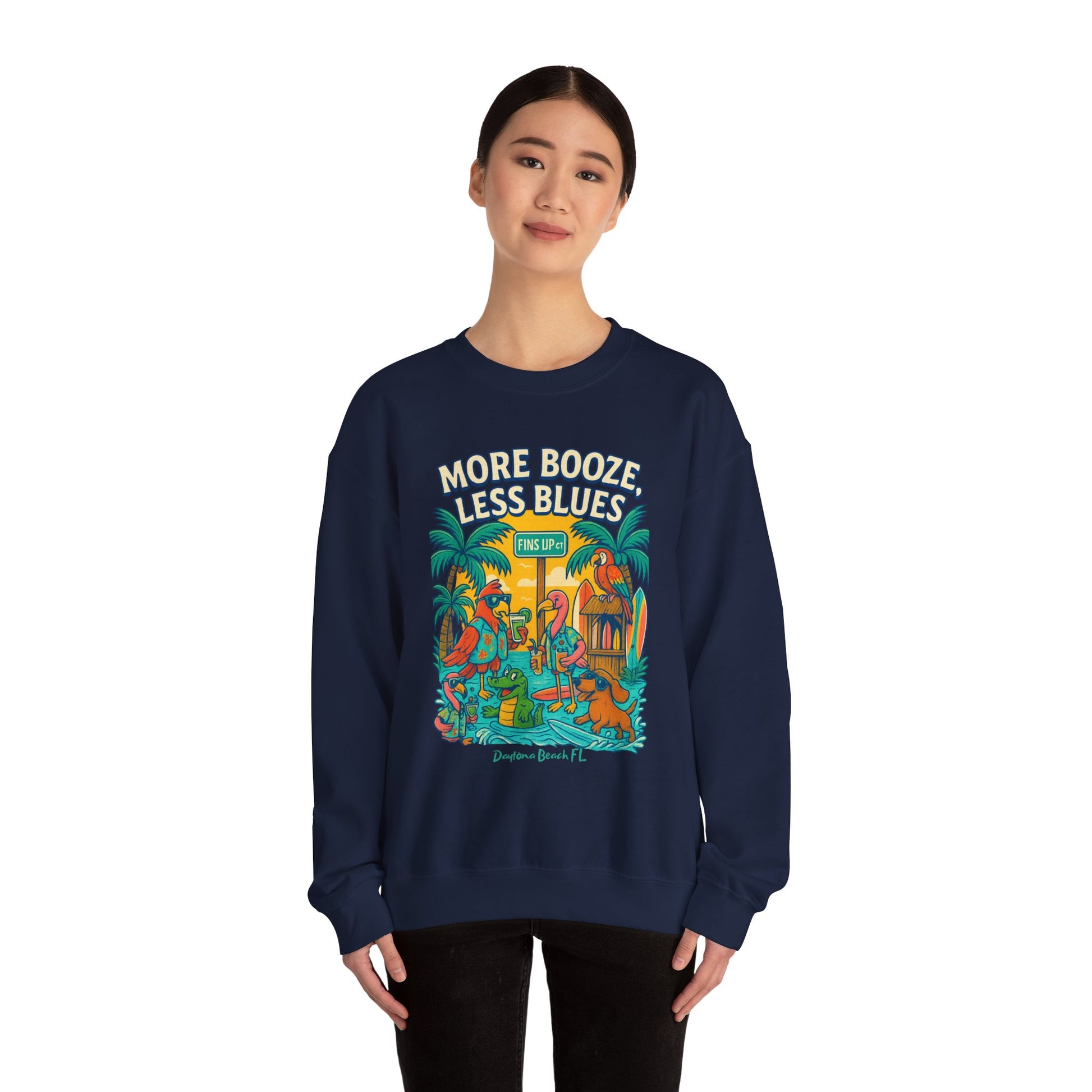 Fins up ct Crewneck Sweatshirt - Jimmy Buffet Style