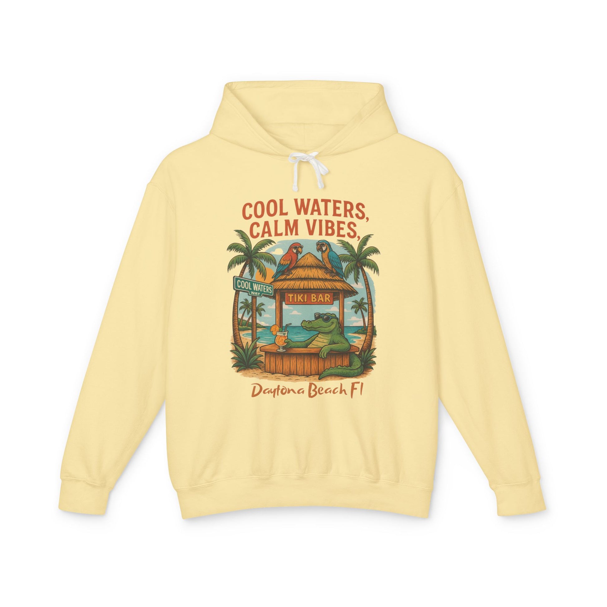 Cool Waters Way Lightweight Comfort Colors Hoodie - Jimmy Buffet Style