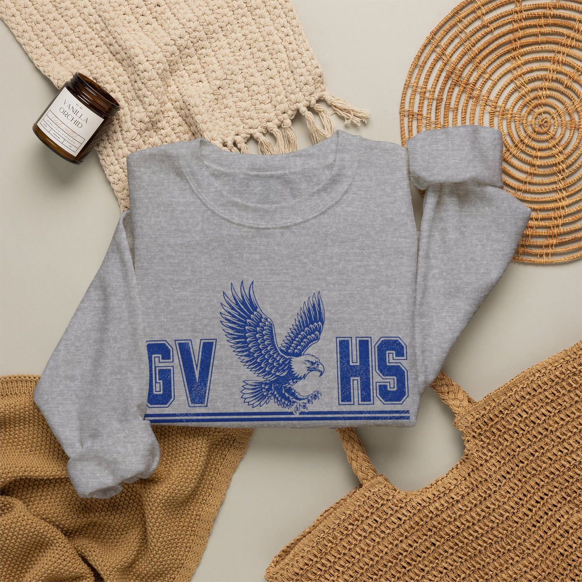 GVHS Eagles Crewneck Sweatshirt — Class of '86 Vintage School Spirit
