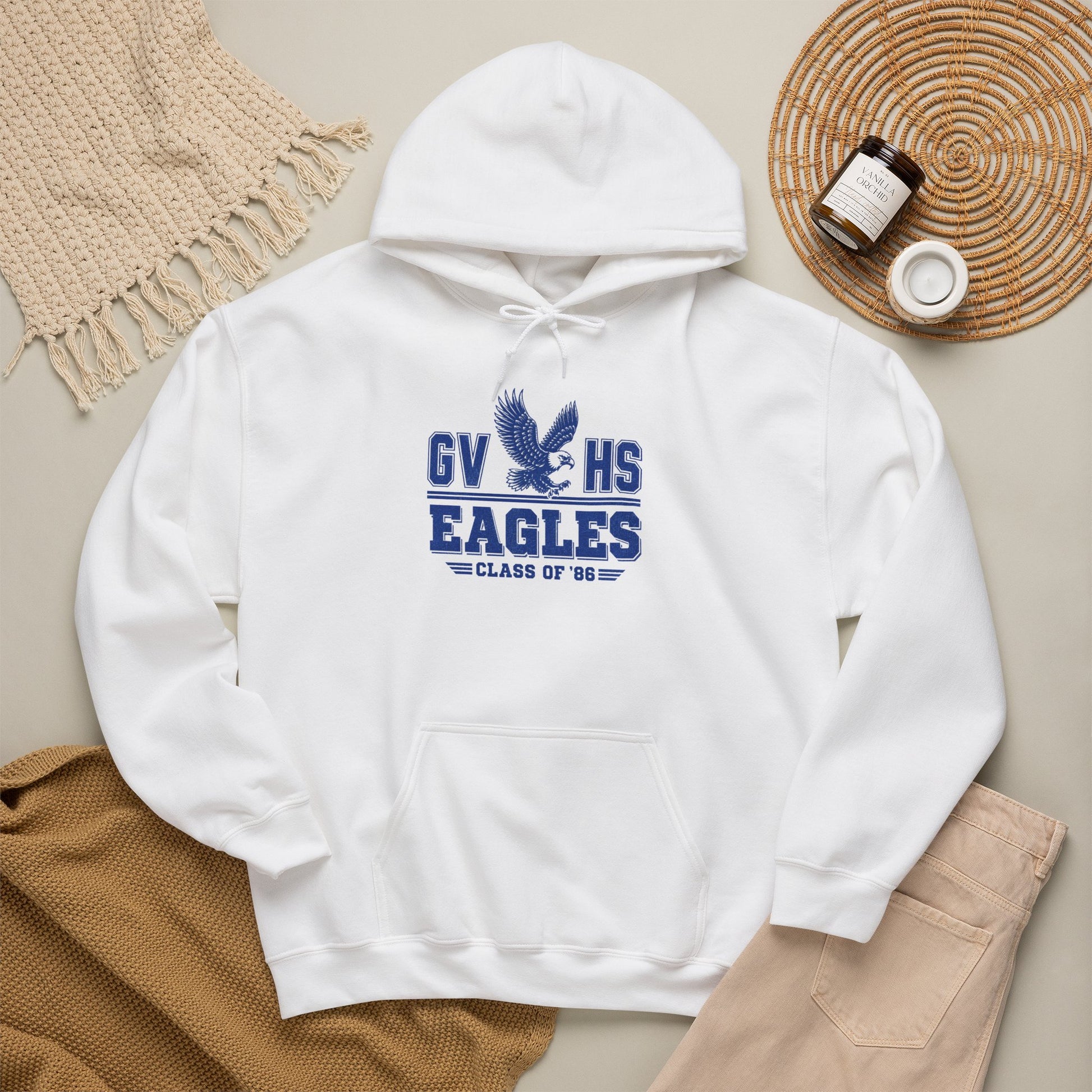 GVHS Eagles Hoodie – Class of ’87 Vintage School Spirit Pullover