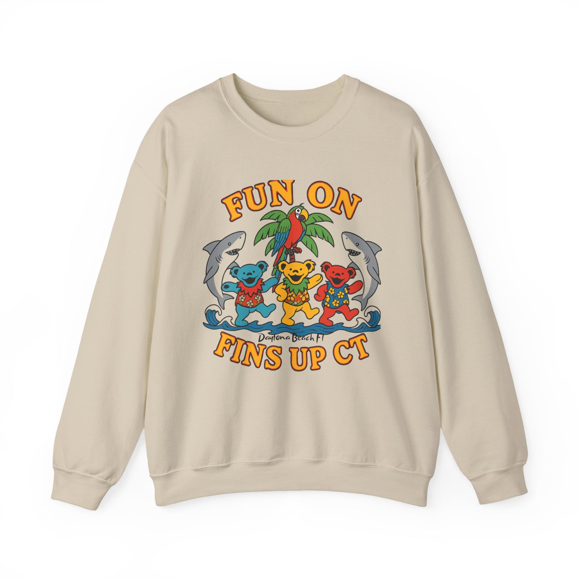 Fins up ct Crewneck Sweatshirt - Jimmy Buffet Style