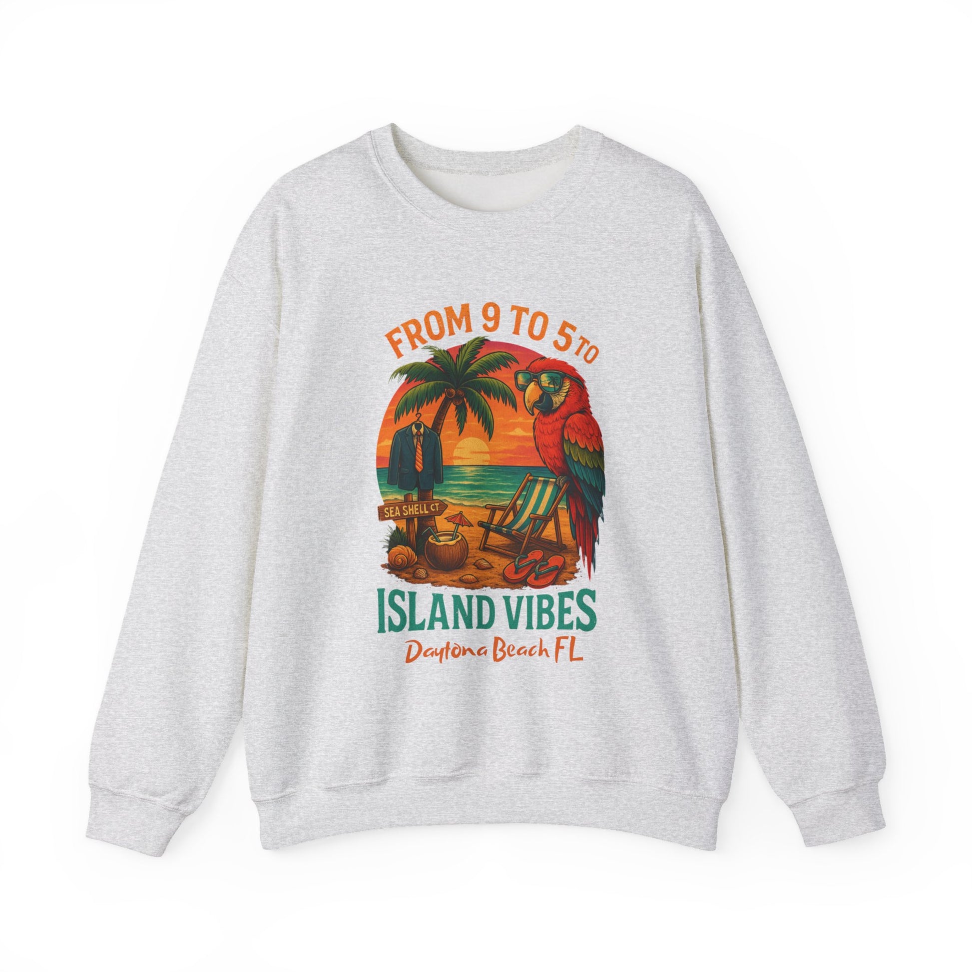Sea Shell Ct  Crewneck Sweatshirt - Jimmy Buffet Style