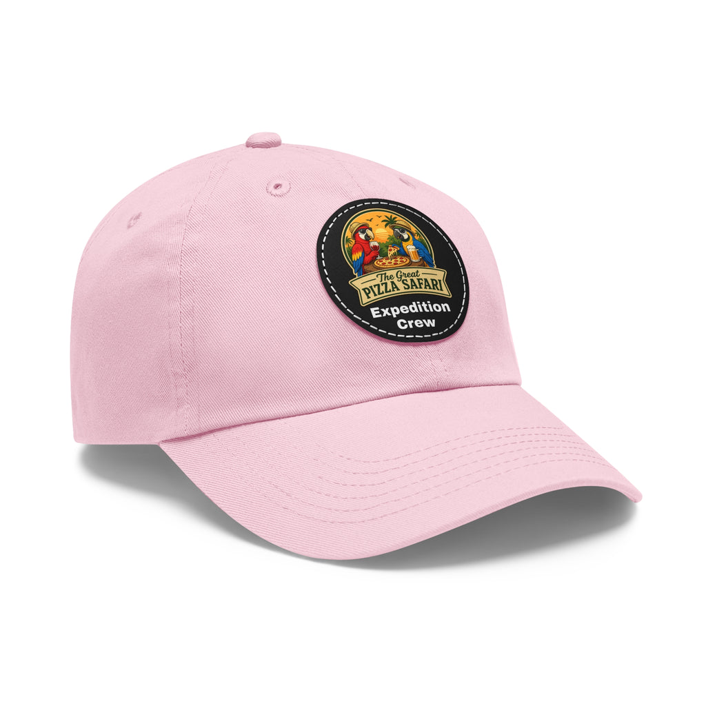 Dad Hat — Pizza Safari Expedition Crew Leather Patch