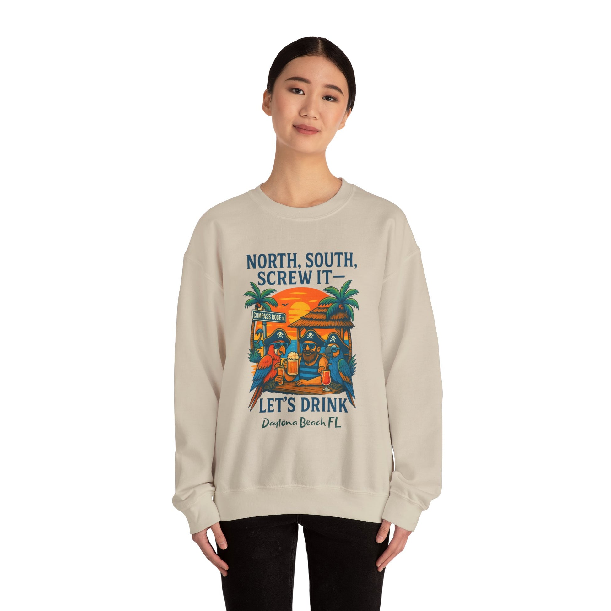 Copass Rose ln  Crewneck Sweatshirt - Jimmy Buffet Style
