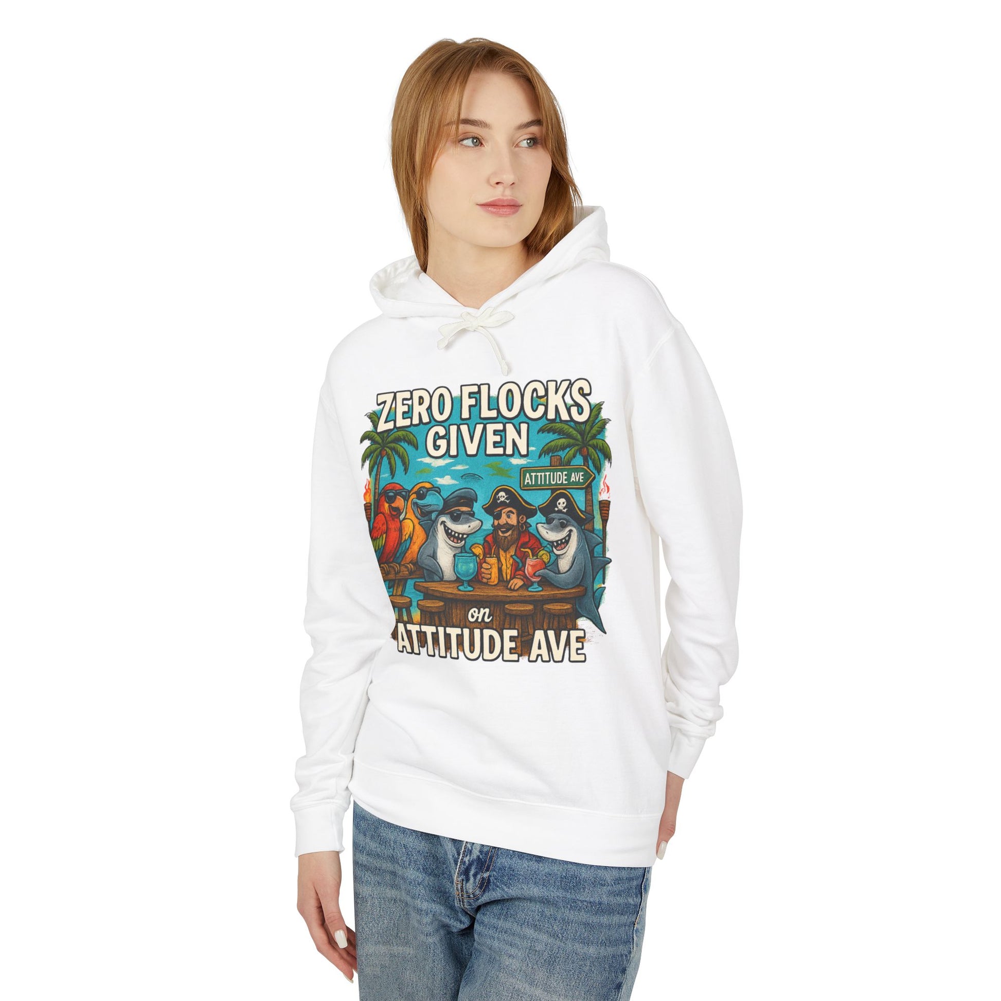 attitude ave  Lightweight Comfort Colors Hoodie - Jimmy Buffet Style