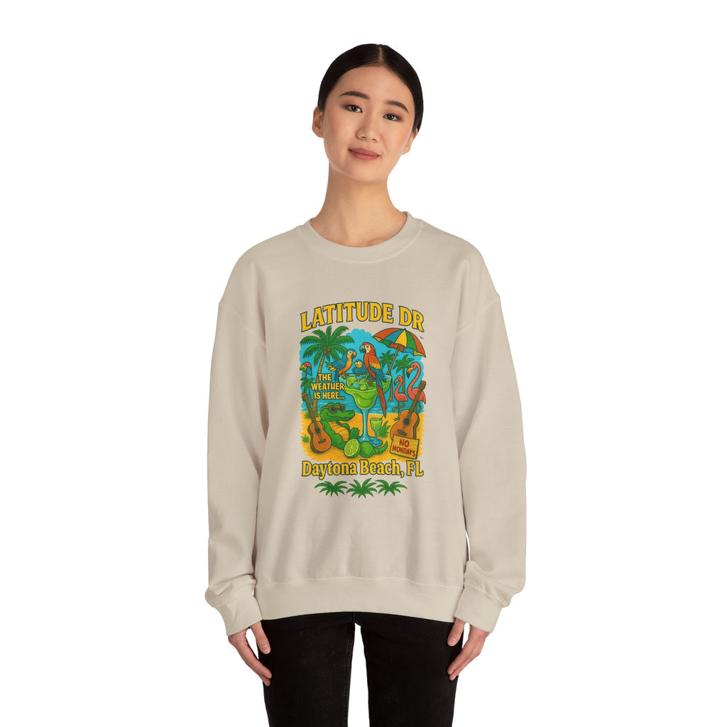 Latitude  Ave Crewneck Sweatshirt - Jimmy Buffet Style