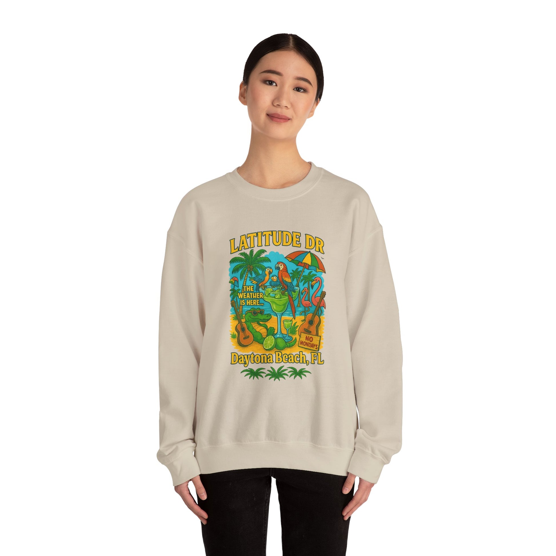 Latitude  Ave Crewneck Sweatshirt - Jimmy Buffet Style