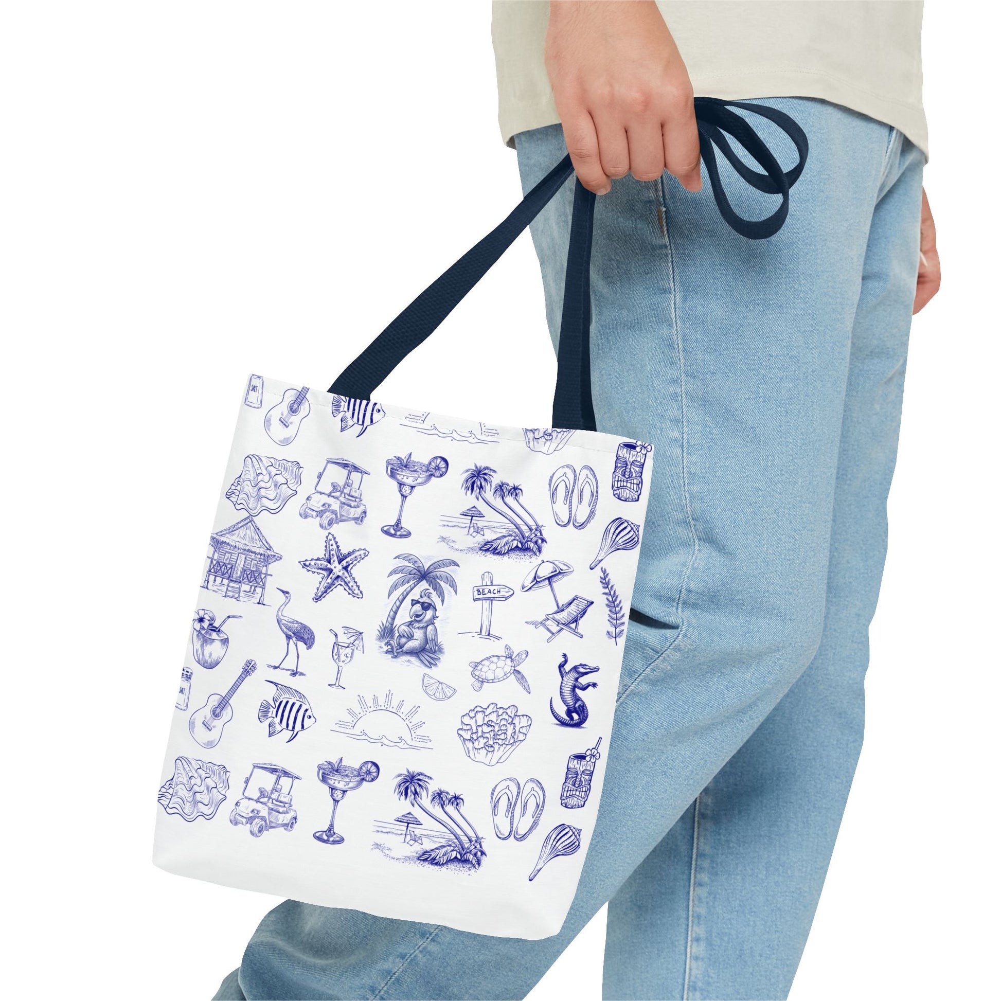 Beach-Themed Tote Bag, Vacation Essentials