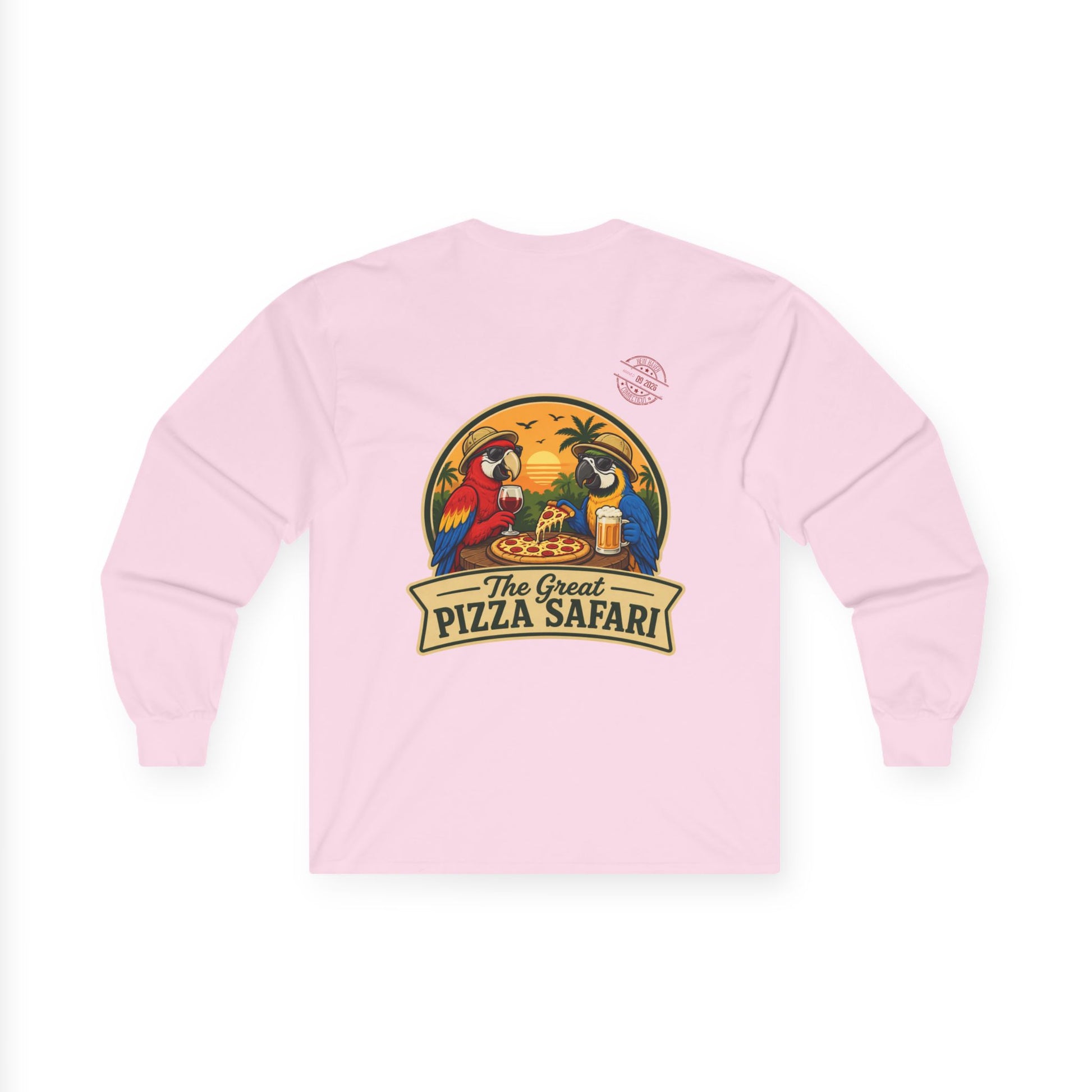 Long Sleeve Tee — The Great Pizza Safari Graphic Shirt