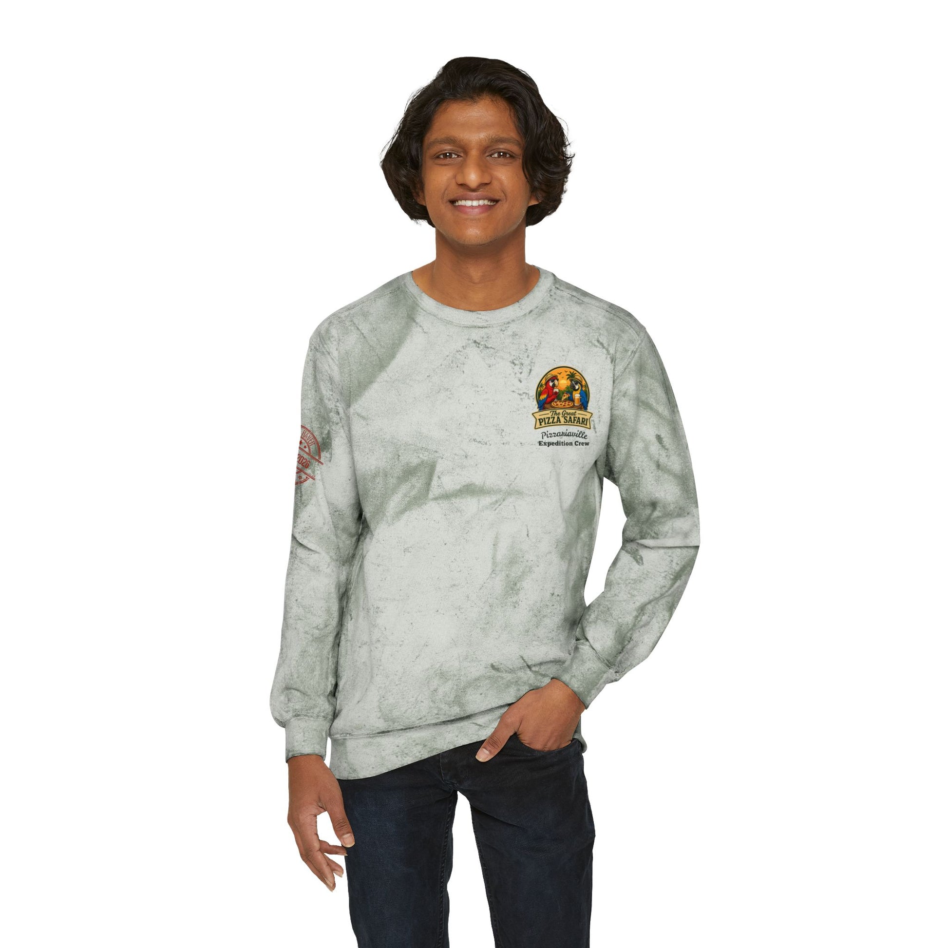 Tie-Dye Crewneck Sweatshirt — the Great Pizza Safari