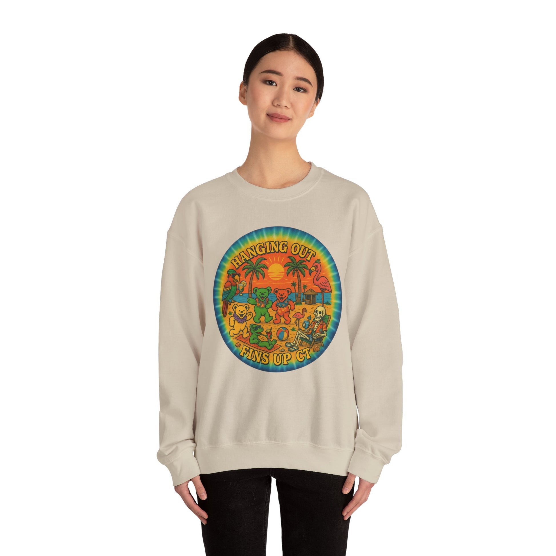 Fins up ct  Crewneck Sweatshirt - Jimmy Buffet Style