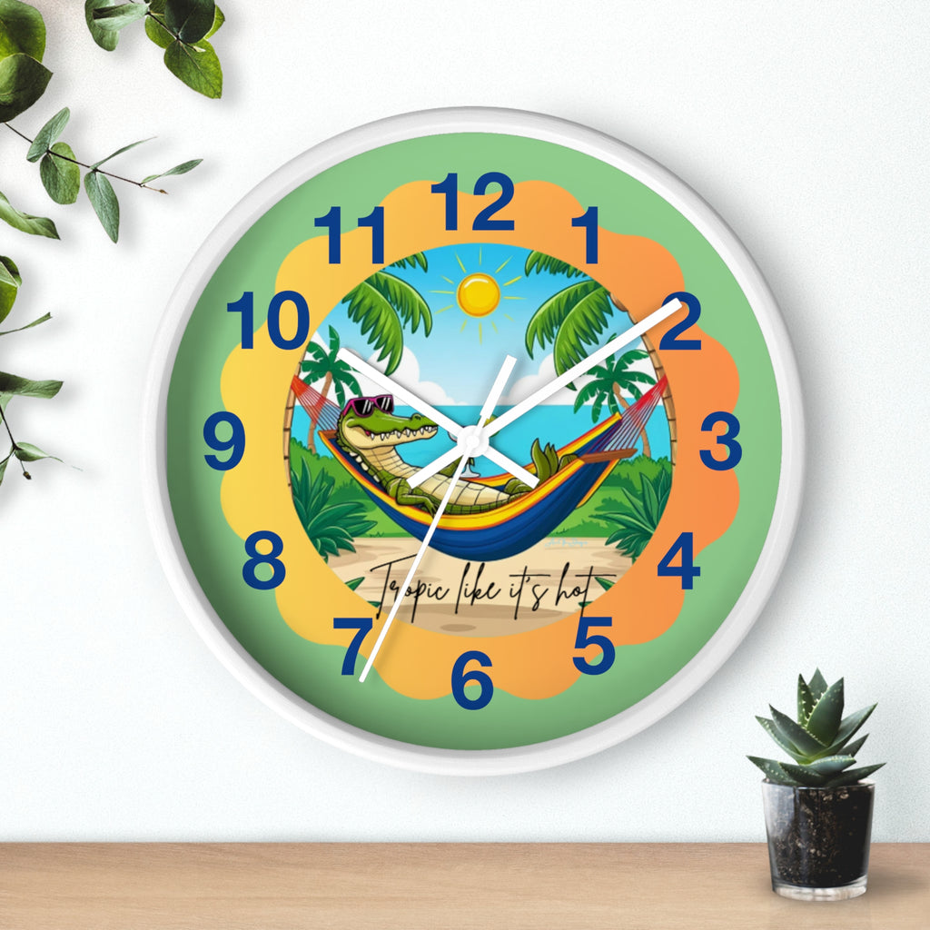 Tropics Ave  wall clock   Tropics like its hot