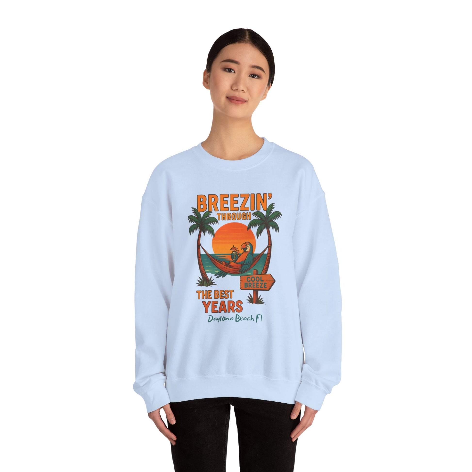 Cool Breeze   Crewneck Sweatshirt - Jimmy Buffet Style