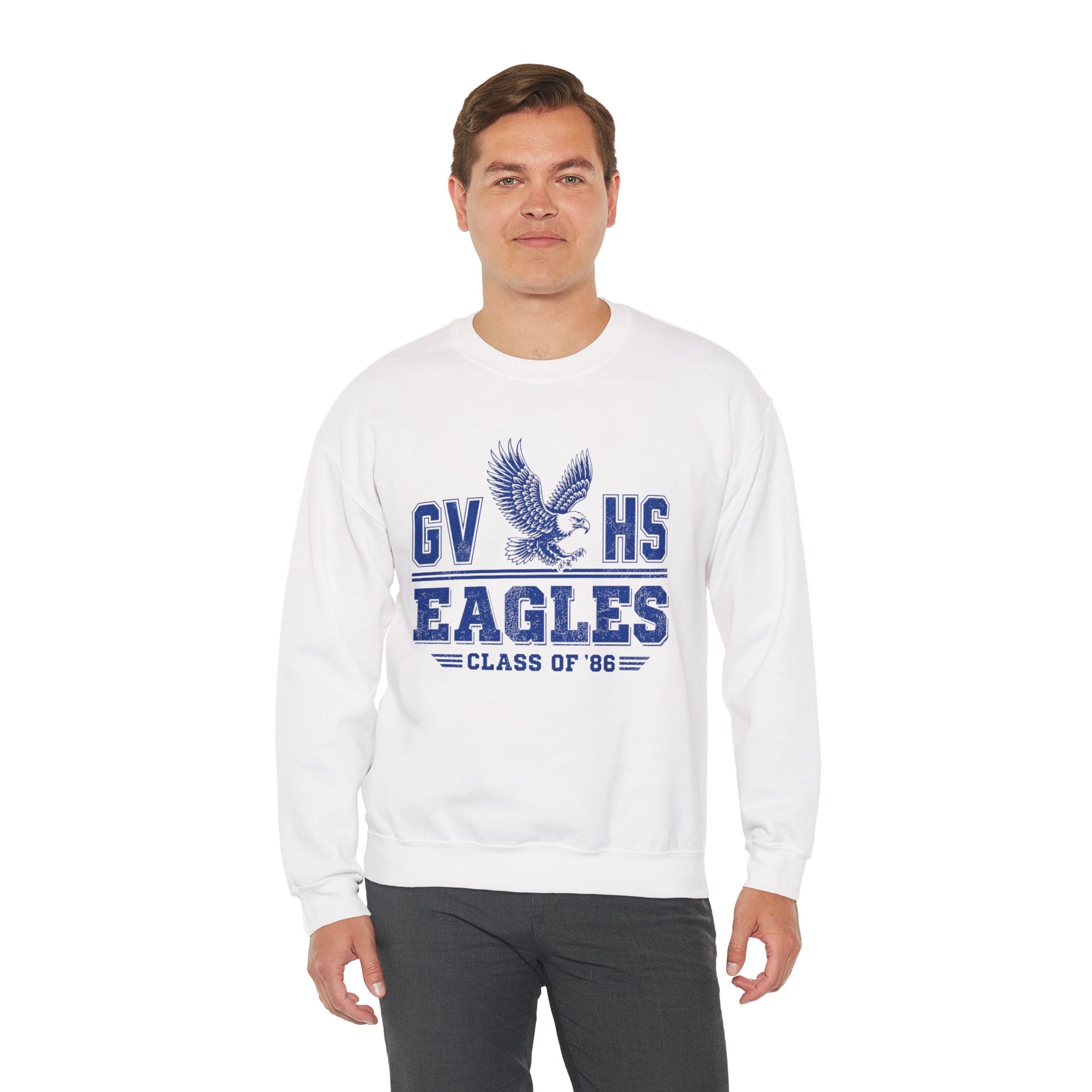 GVHS Eagles Crewneck Sweatshirt — Class of '86 Vintage School Spirit