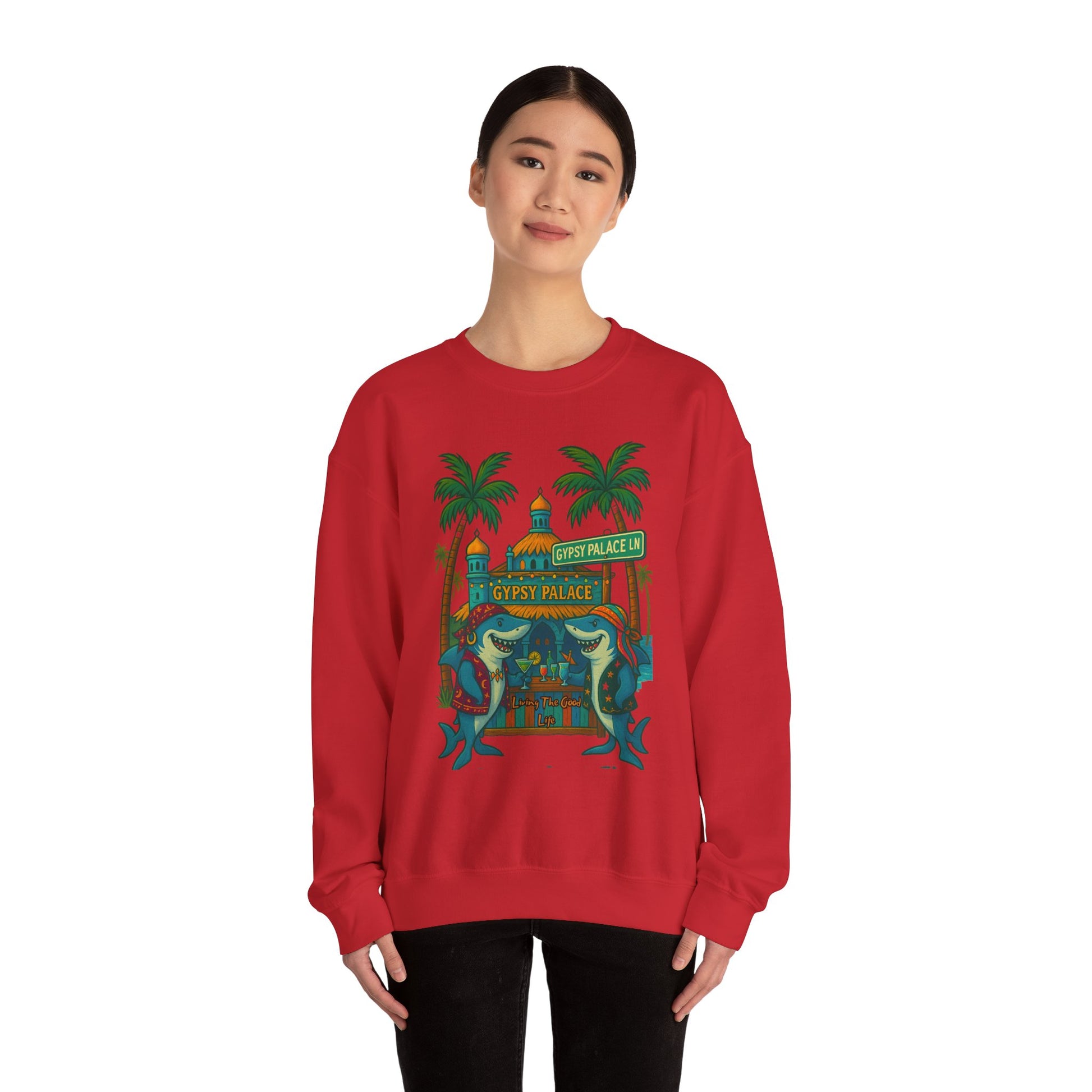 Gypsy Palace ln Crewneck Sweatshirt - Jimmy Buffet Style