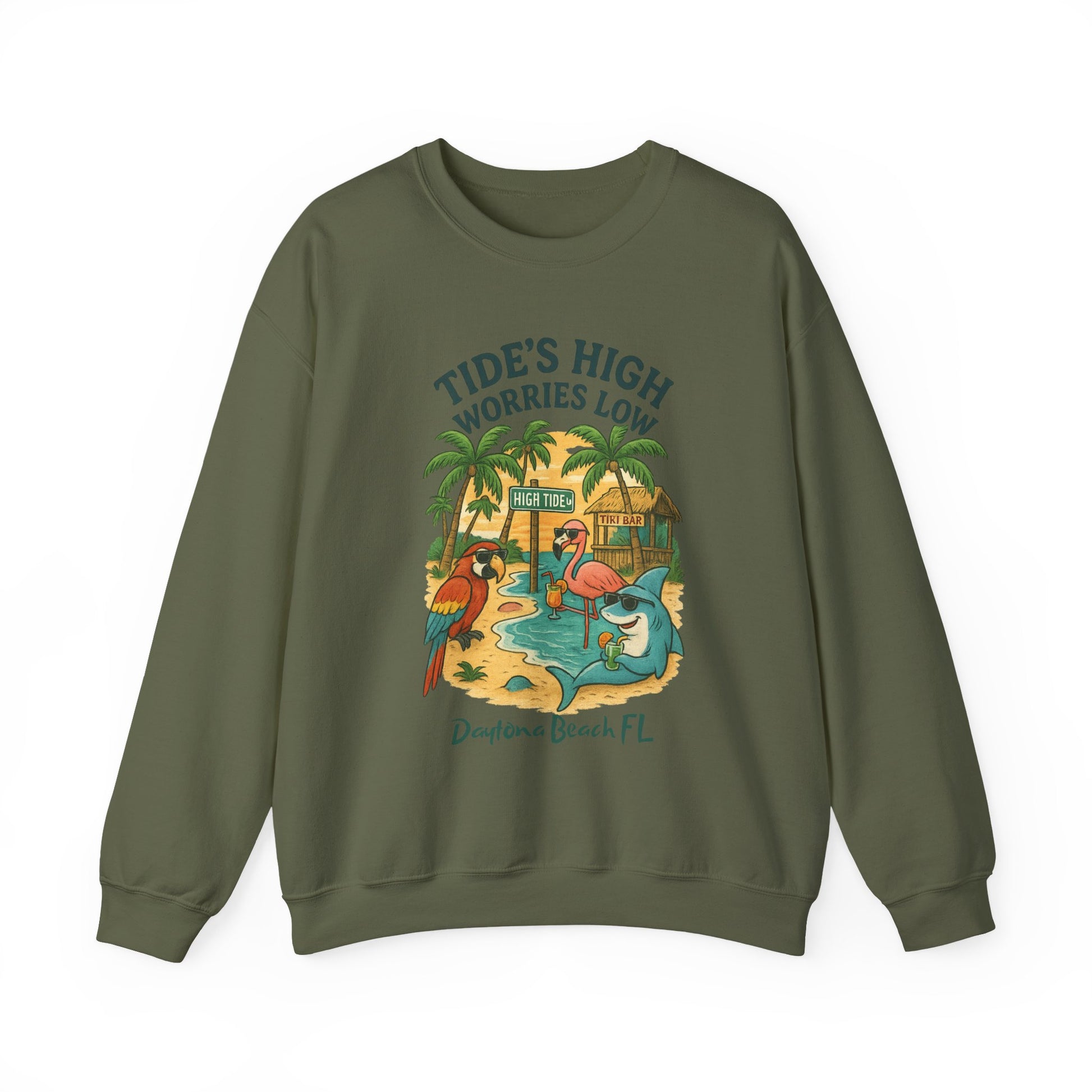 High Tide Ln Crewneck Sweatshirt - Jimmy Buffet Style