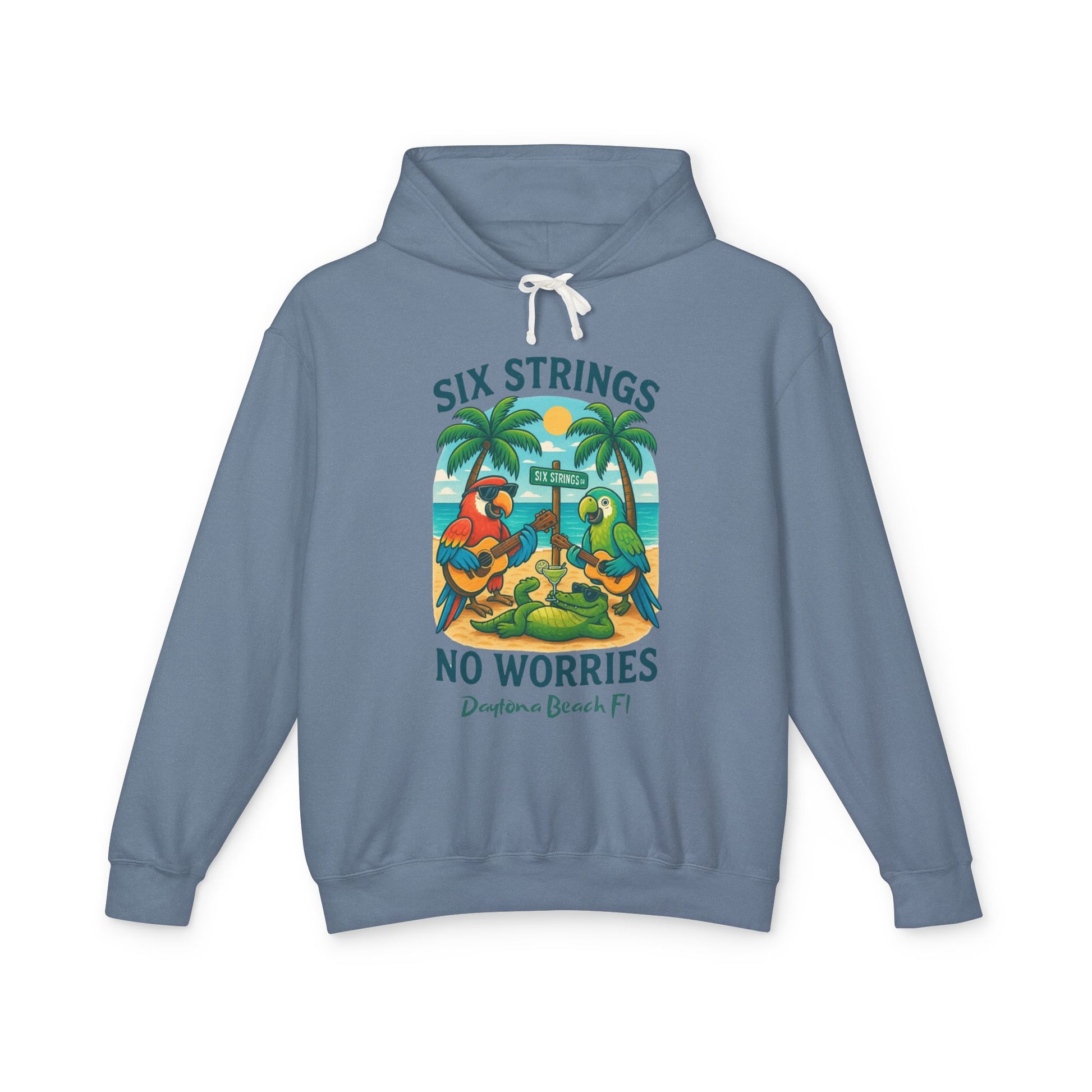 Copy of Flip Side Ln  Lightweight Comfort Colors Hoodie - Jimmy Buffet Style