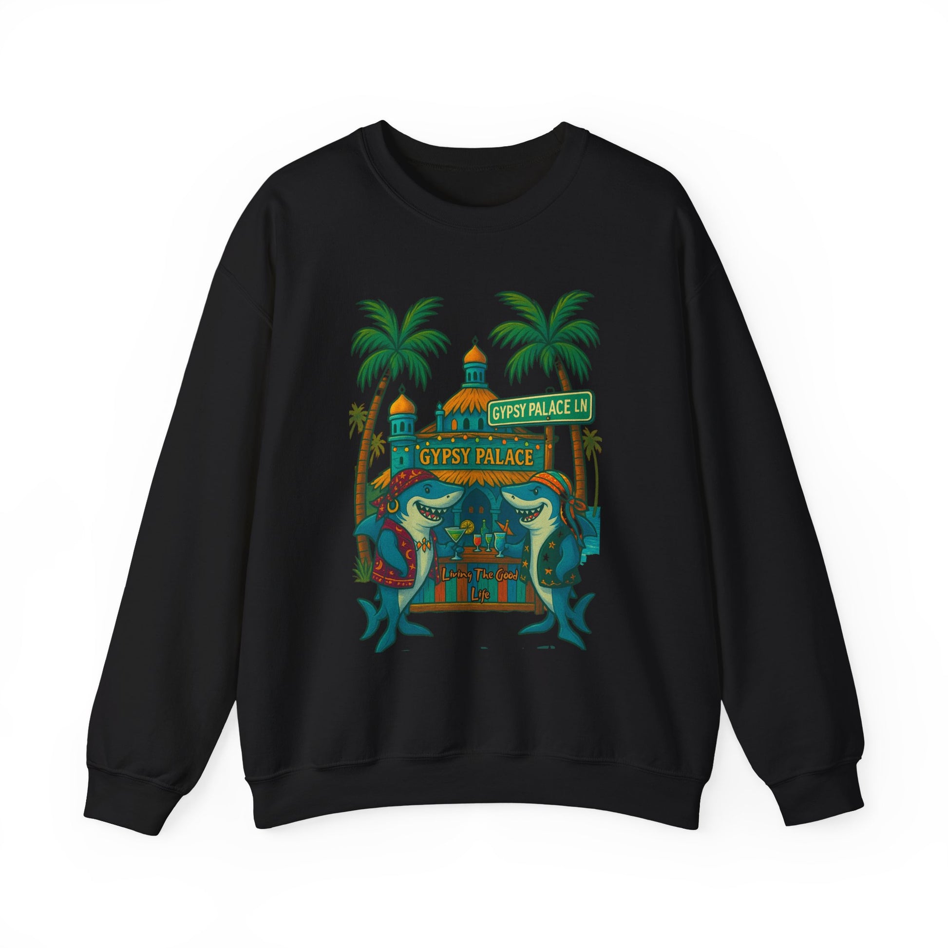 Gypsy Palace ln Crewneck Sweatshirt - Jimmy Buffet Style