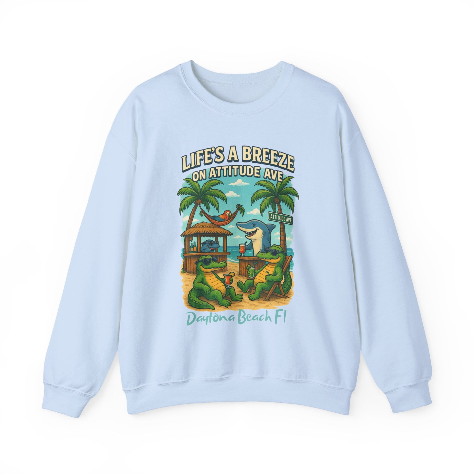 Attitude Ave Crewneck Sweatshirt - Jimmy Buffet Style