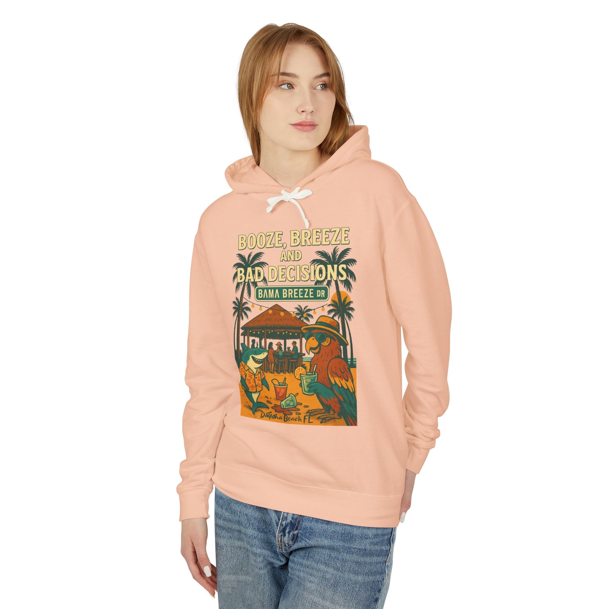 Bama Breeze dr   Lightweight Comfort Colors Hoodie - Jimmy Buffet Style