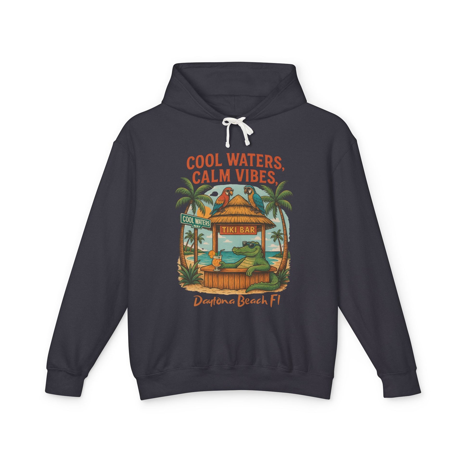 Cool Waters Way Lightweight Comfort Colors Hoodie - Jimmy Buffet Style