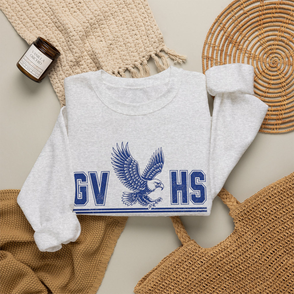 GVHS Eagles Crewneck Sweatshirt — Class of '86 Vintage School Spirit