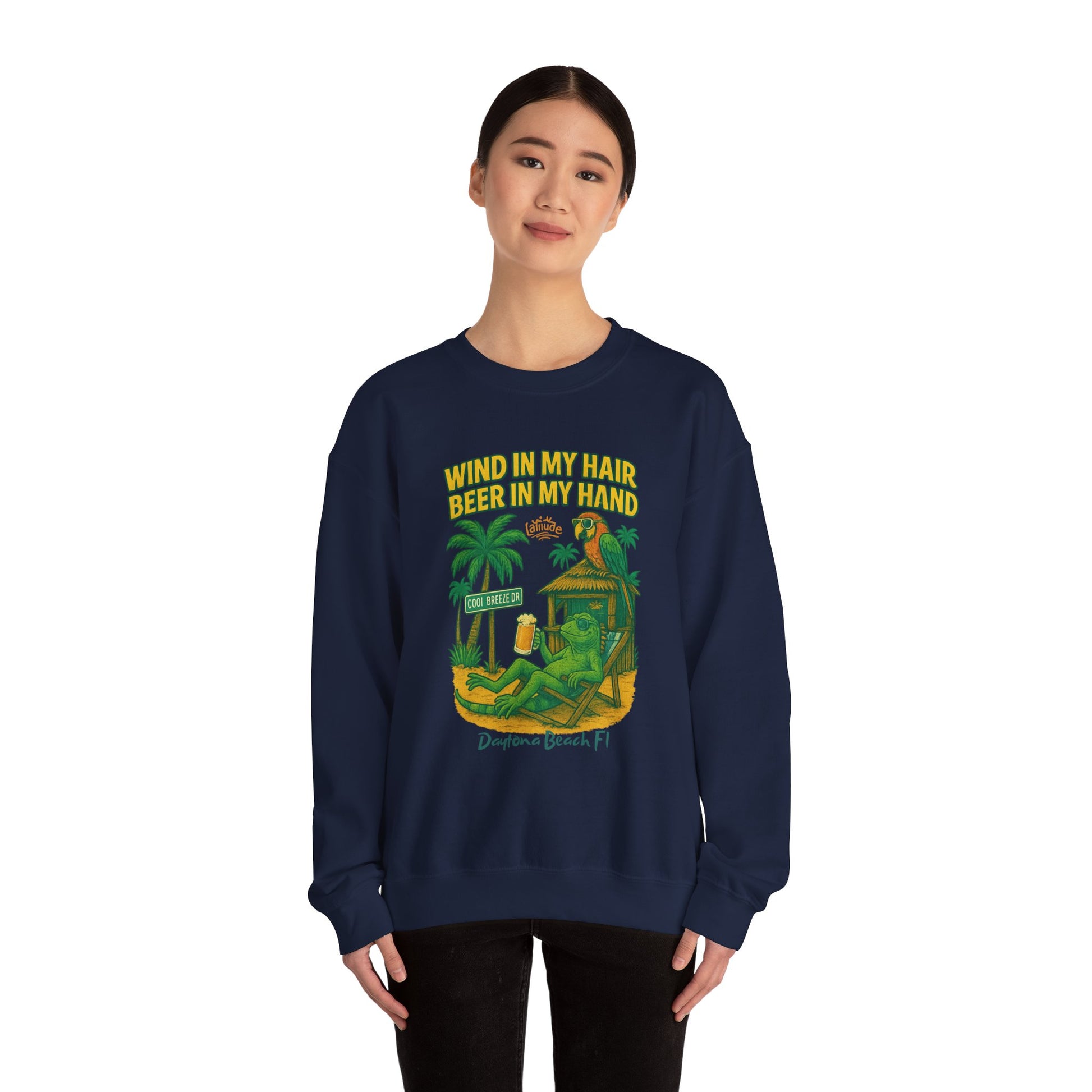 Cool Breeze  Crewneck Sweatshirt - Jimmy Buffet Style