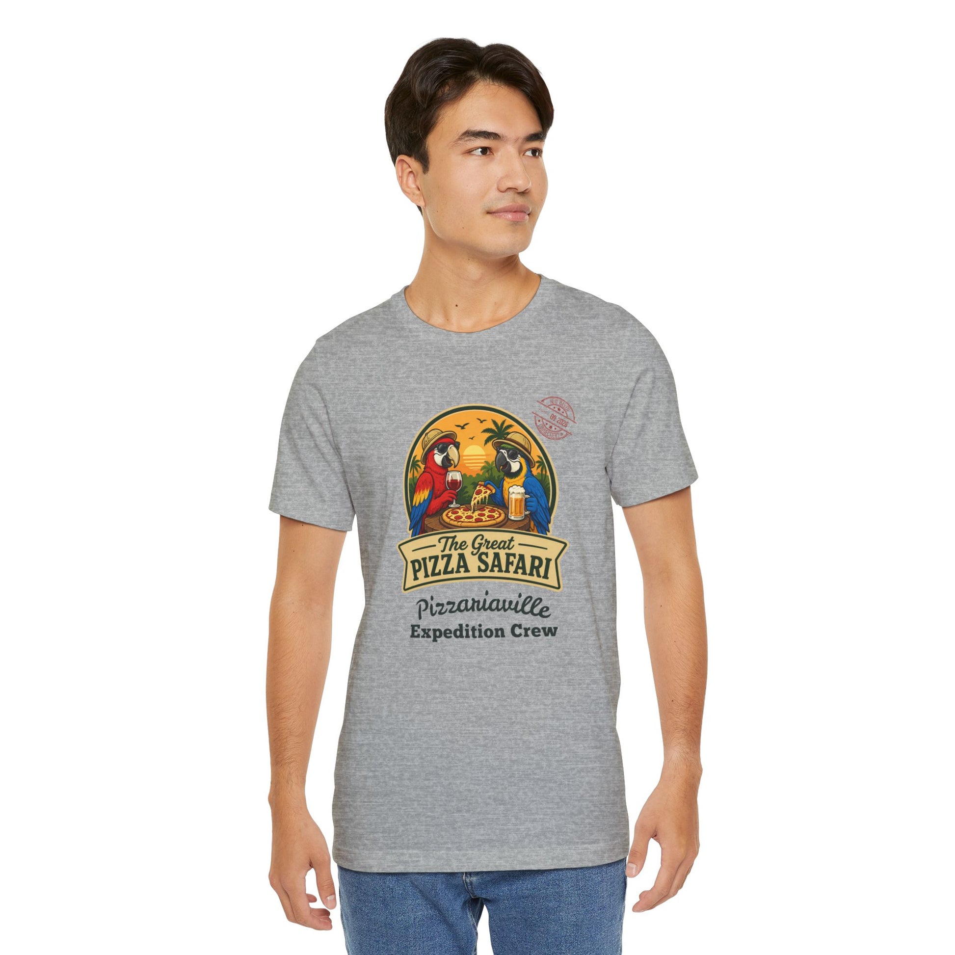 Pizza Safari T‑Shirt —Expedition Crew Vintage Design