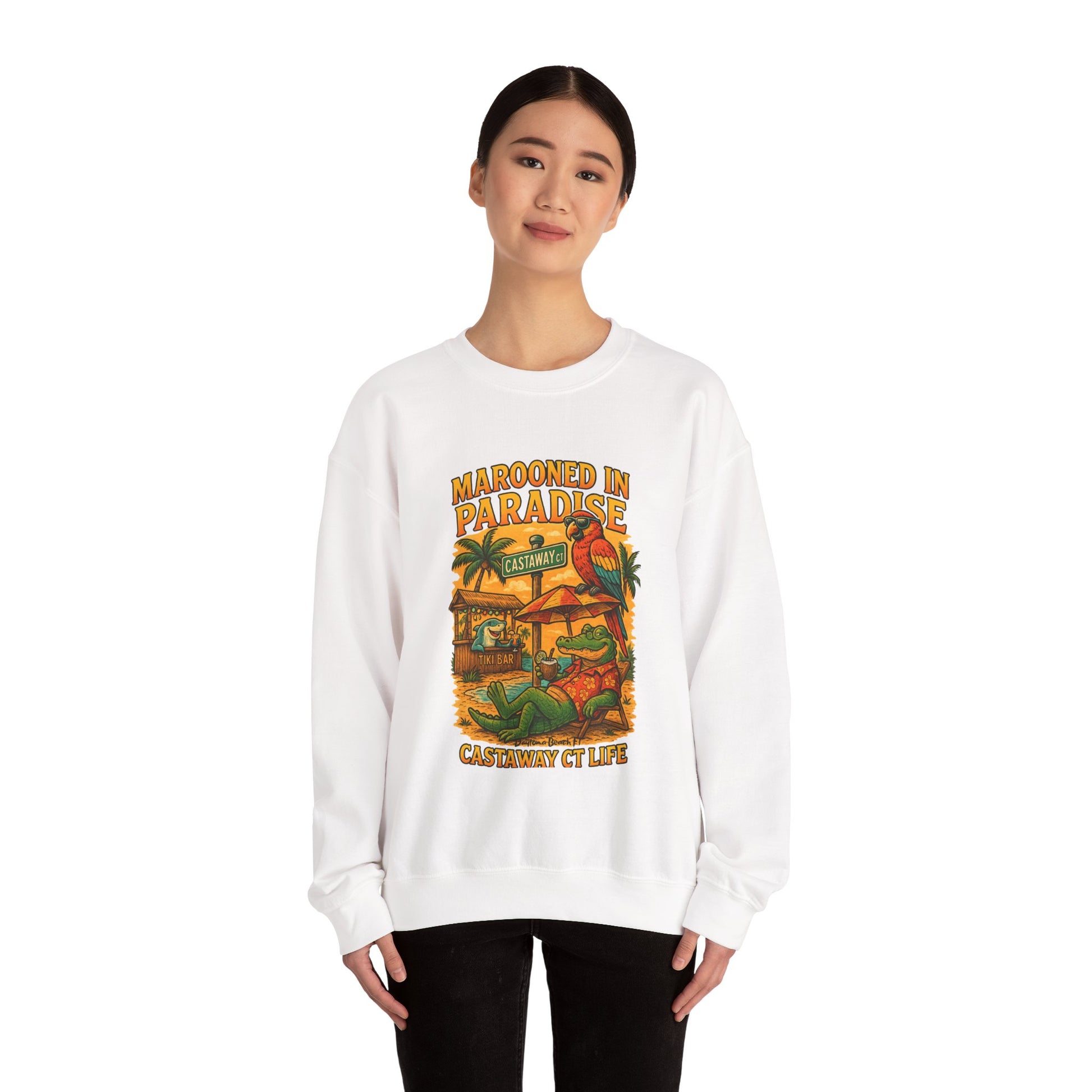 Castaway ct Crewneck Sweatshirt - Jimmy Buffet Style