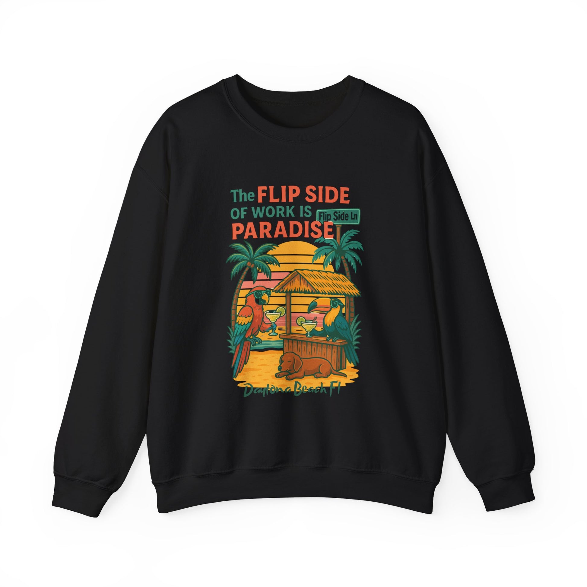 Flip side ln  Crewneck Sweatshirt - Jimmy Buffet Style