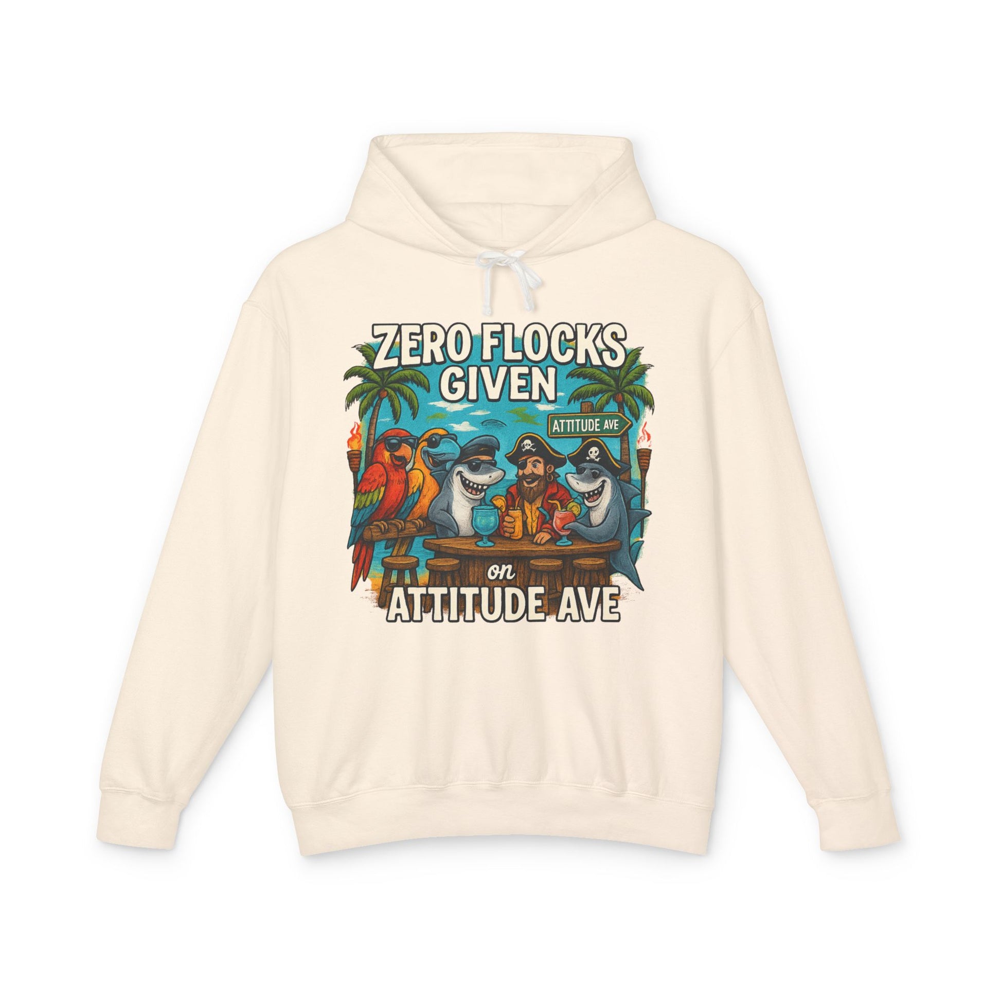 attitude ave  Lightweight Comfort Colors Hoodie - Jimmy Buffet Style