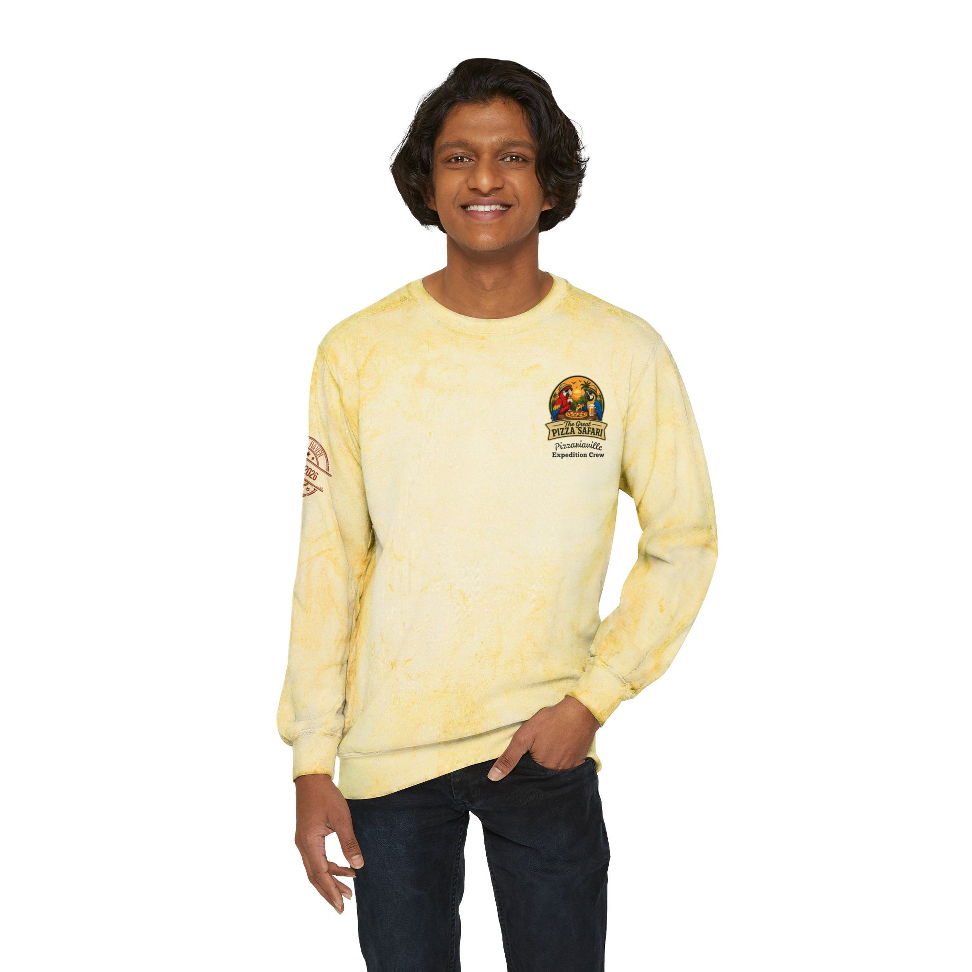 Tie-Dye Crewneck Sweatshirt — the Great Pizza Safari
