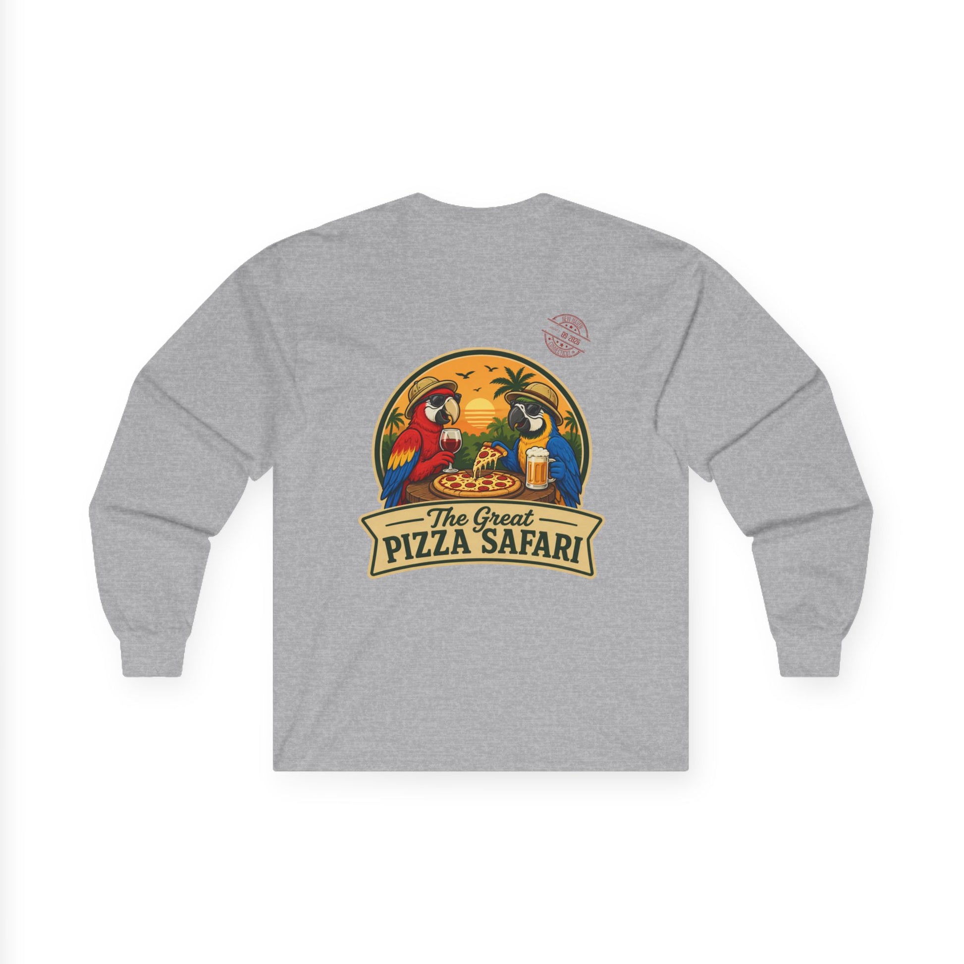Long Sleeve Tee — The Great Pizza Safari Graphic Shirt